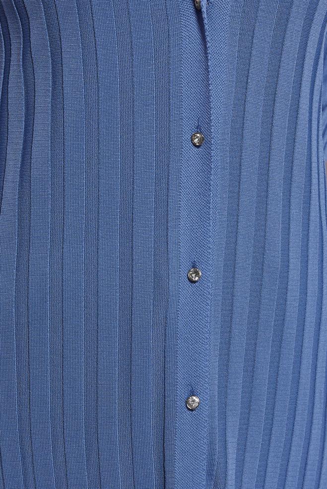 Hijab clothing NAVY BLUE LONG KNITWEAR CARDIGAN 45017 - ALVİNA