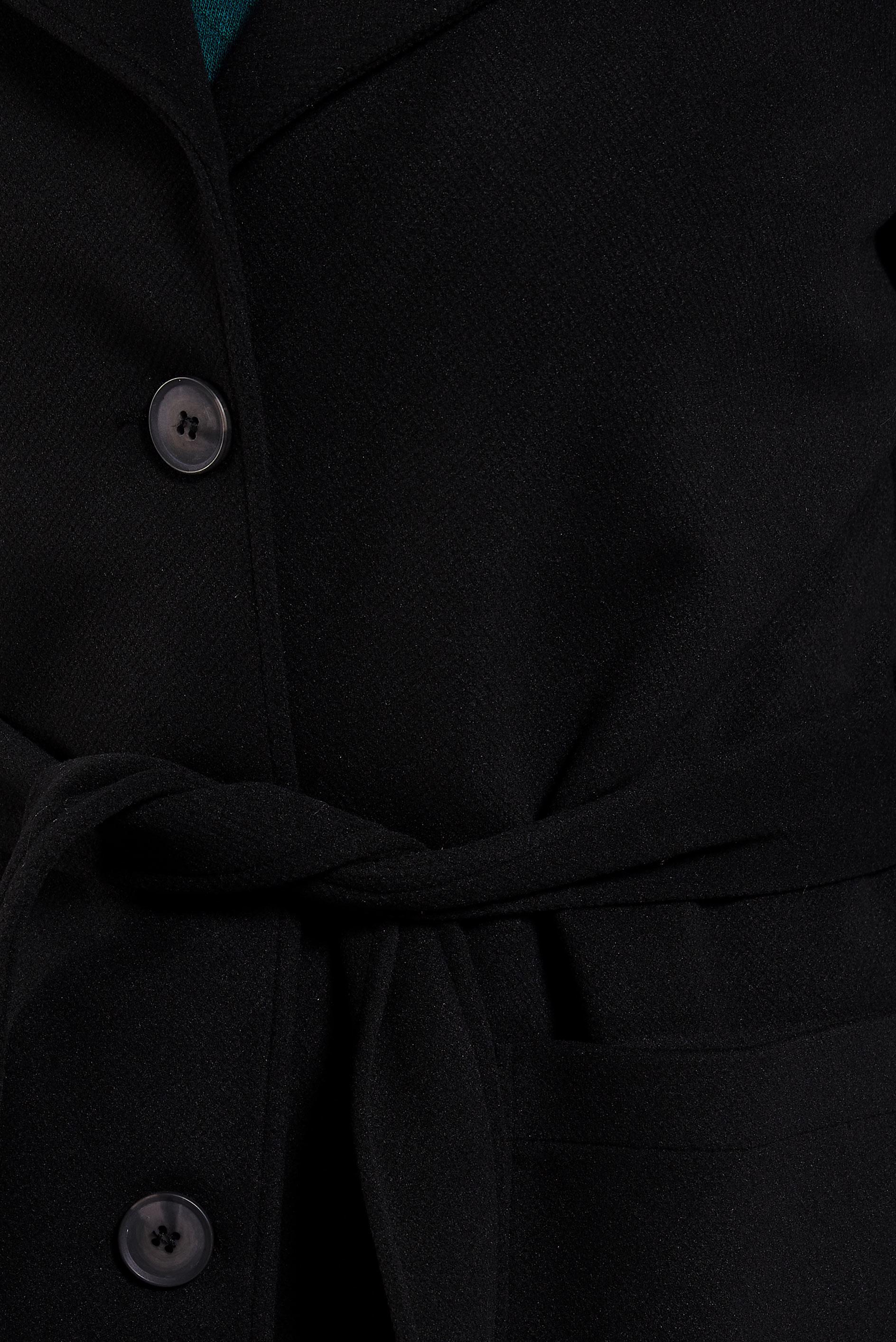 Hijab clothing BLACK BELTED COAT 90500