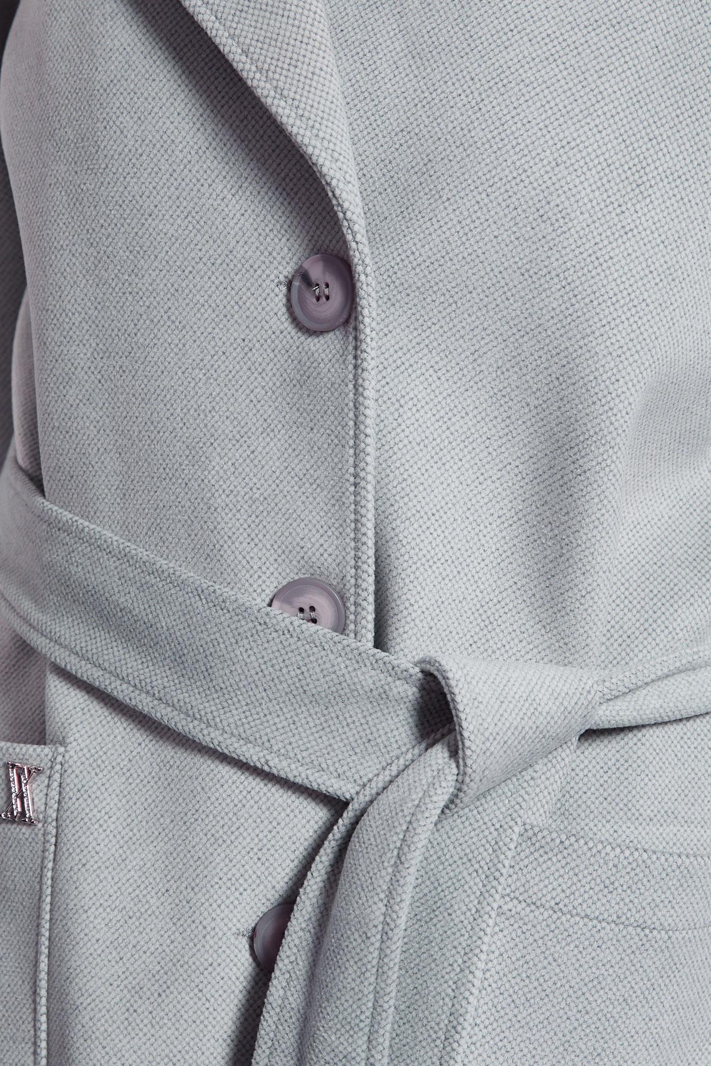 Tesettür giyim GRİ KUŞAKLI KABAN 90500