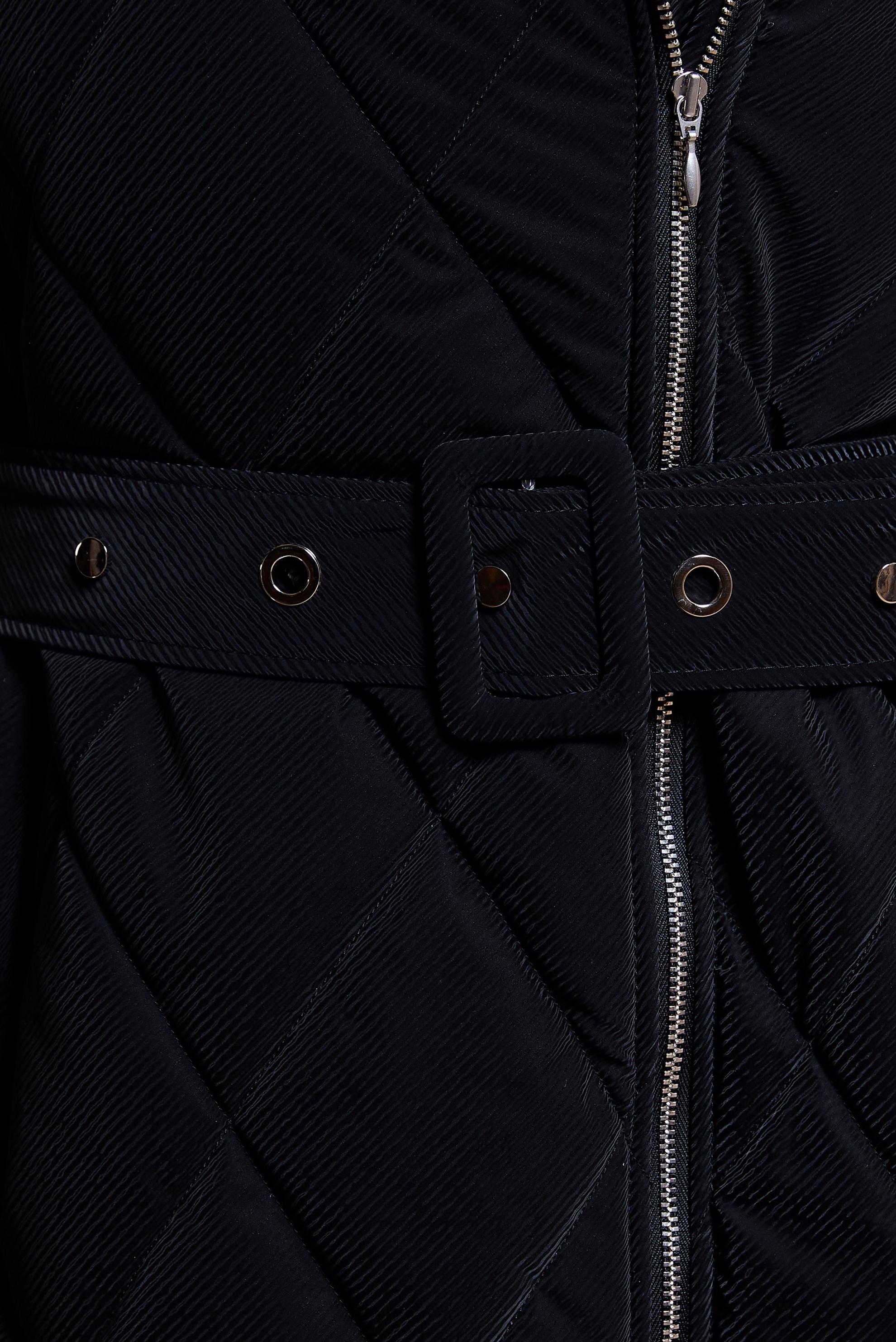 Vêtements hijab NOIR MANTEAU À CAPUCHE CEINTURÉ 90507