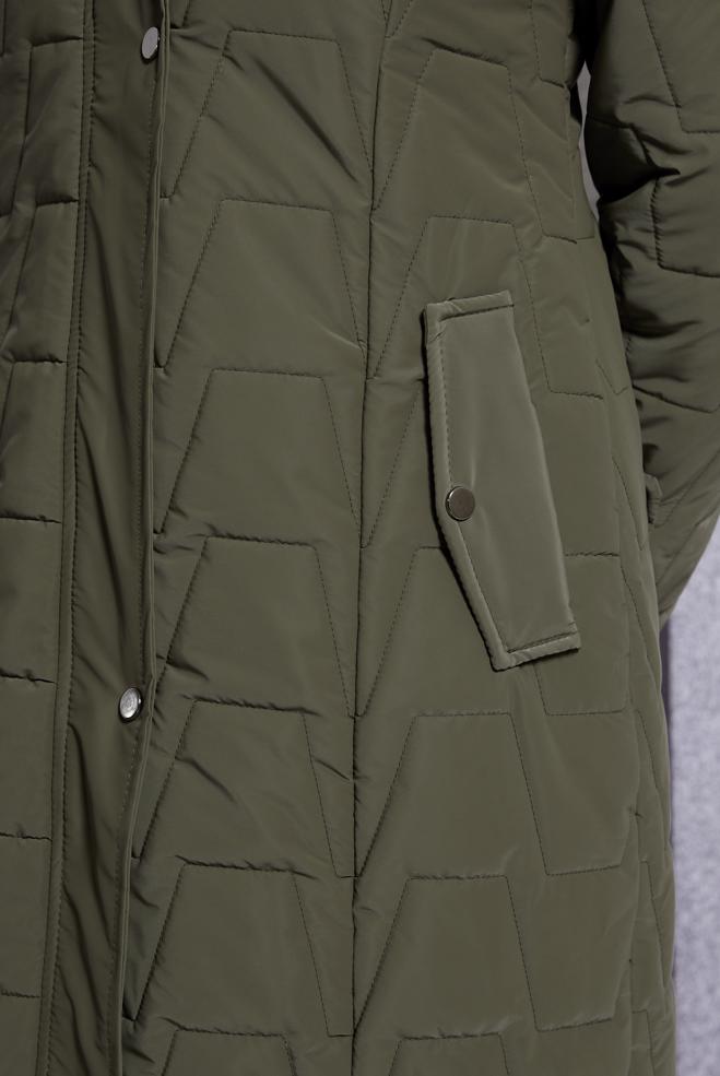 Hijab clothing KHAKI DETACHABLE HOODED COAT 90510 - ALVİNA