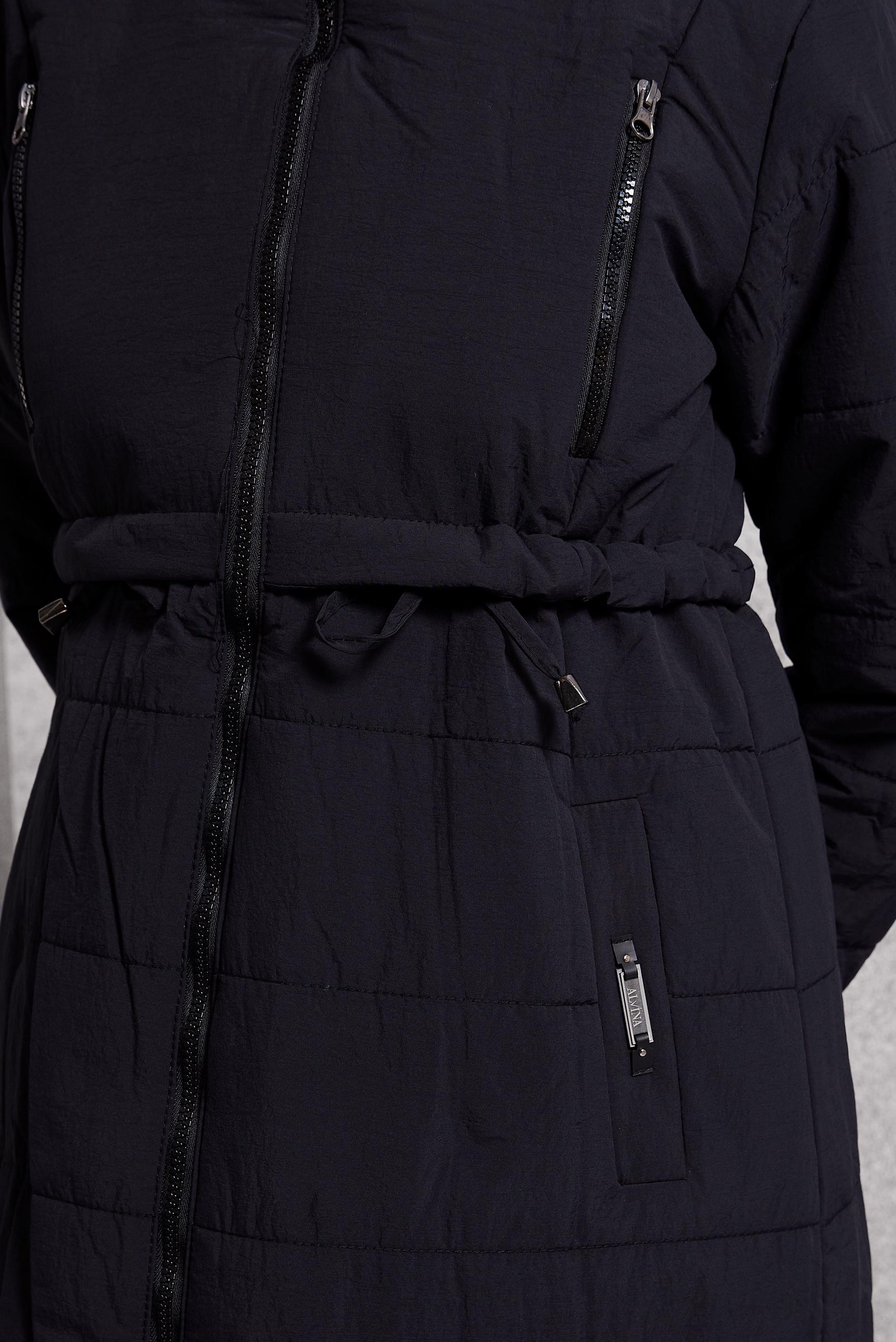 Tesettür giyim SİYAH KAPÜŞONLU KABAN 90511