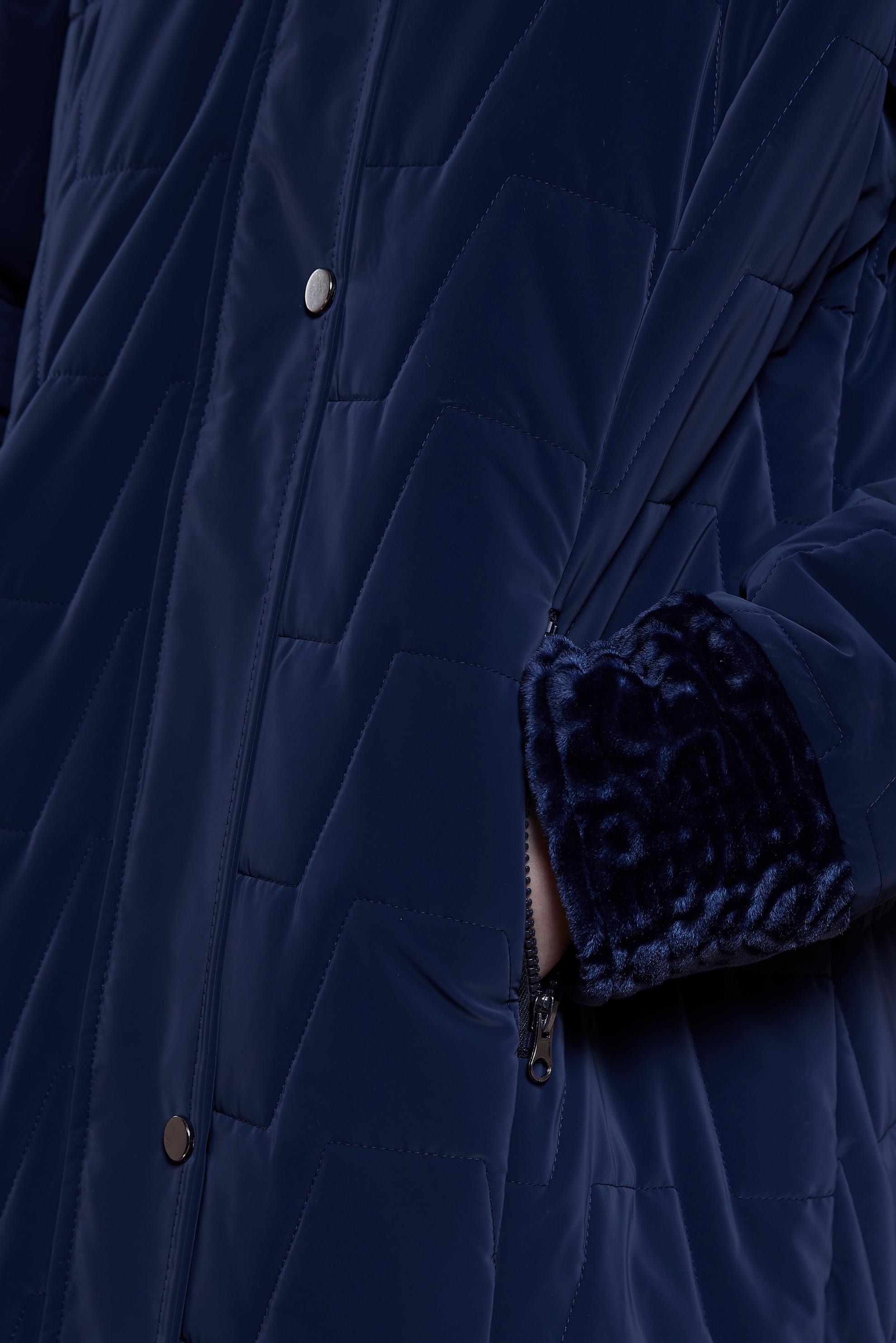 Tesettür giyim LACİVERT KAPÜŞONLU KABAN 90512