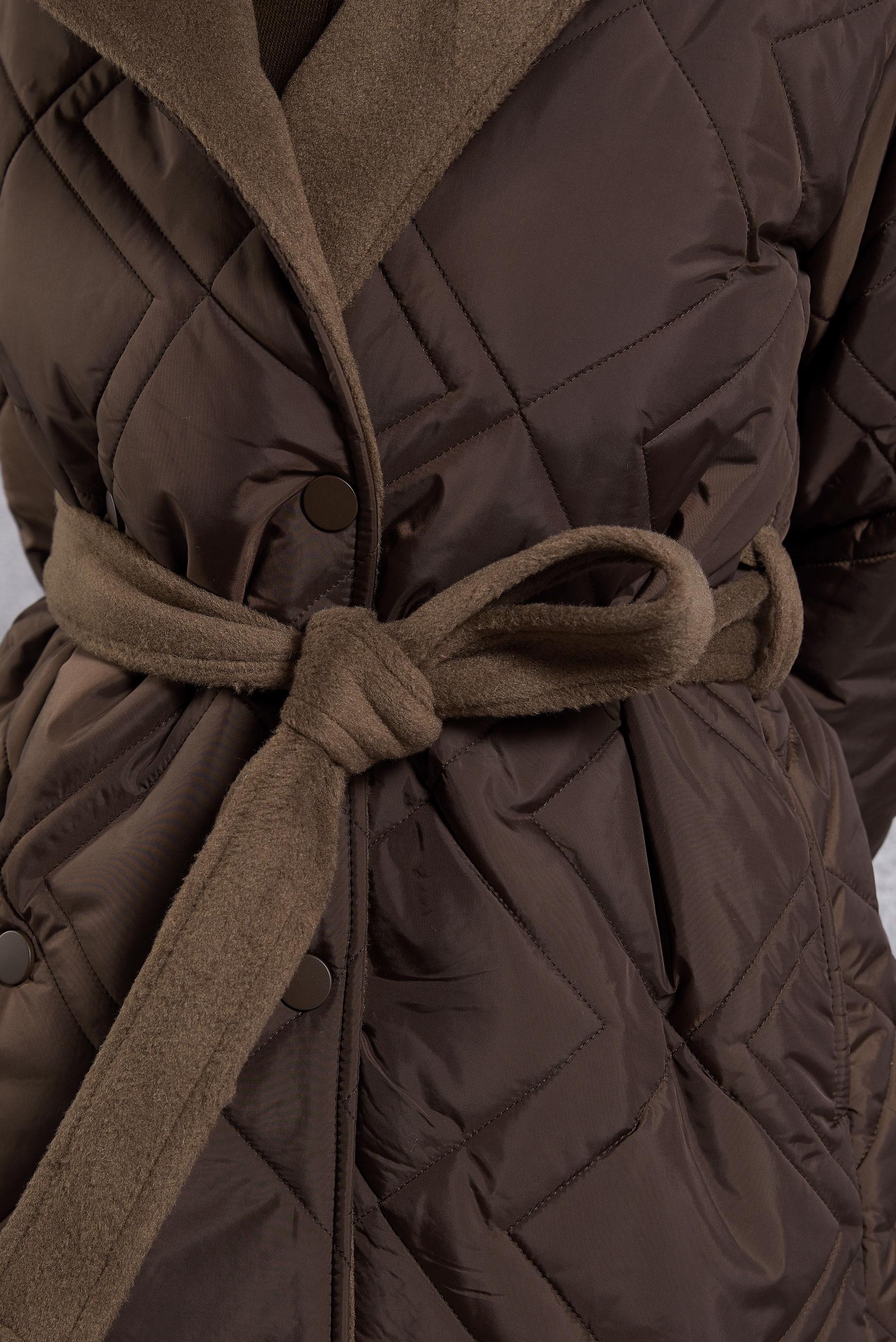 Hijab clothing BROWN BELTED COAT 90513