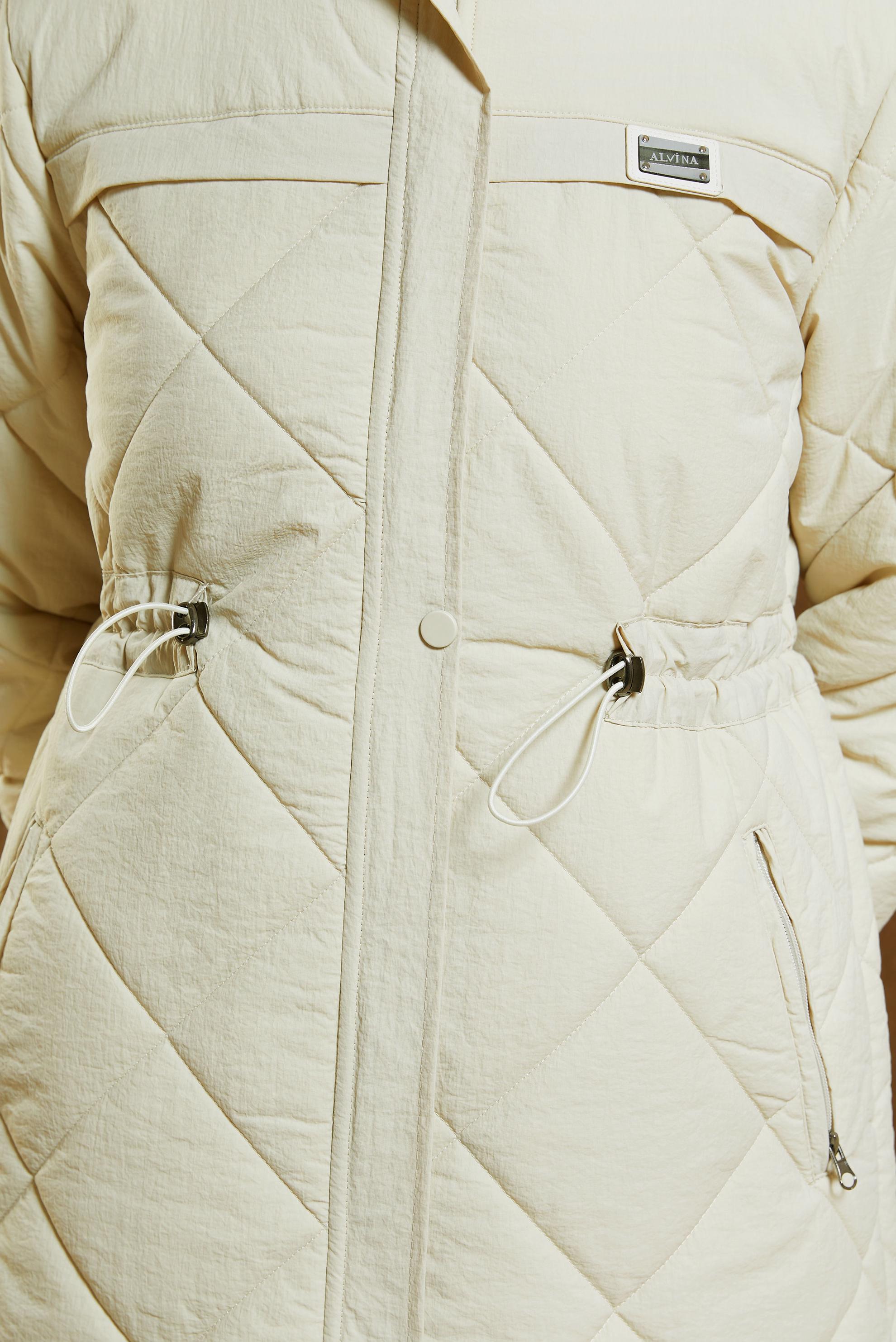 Tesettür giyim BEJ ÇIKARILABİLİR KAPÜŞONLU KABAN 90514