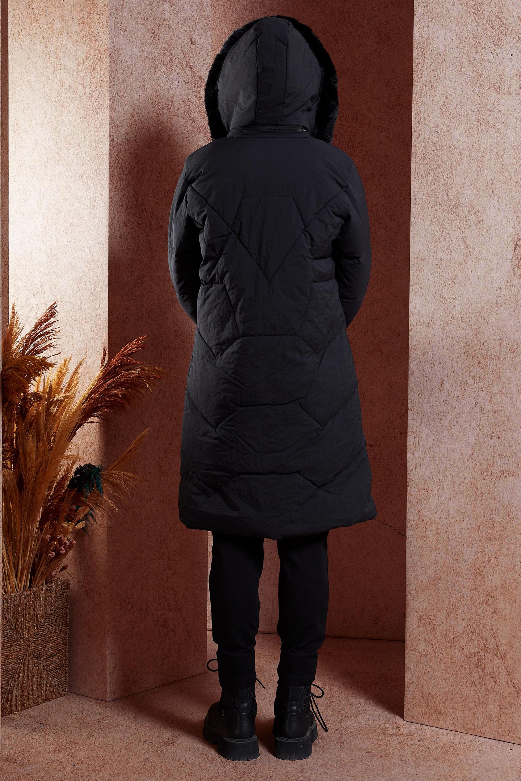 Vêtements hijab NOIR MANTEAU À CAPUCHE 90519