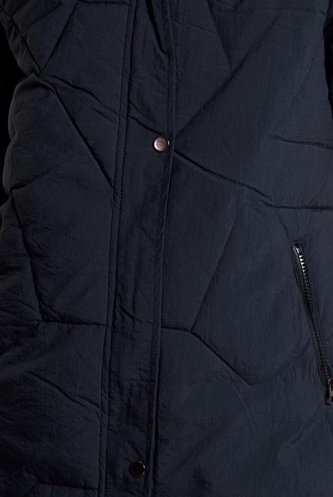 Hijab clothing NAVY BLUE HOODED COAT 90519 - ALVİNA