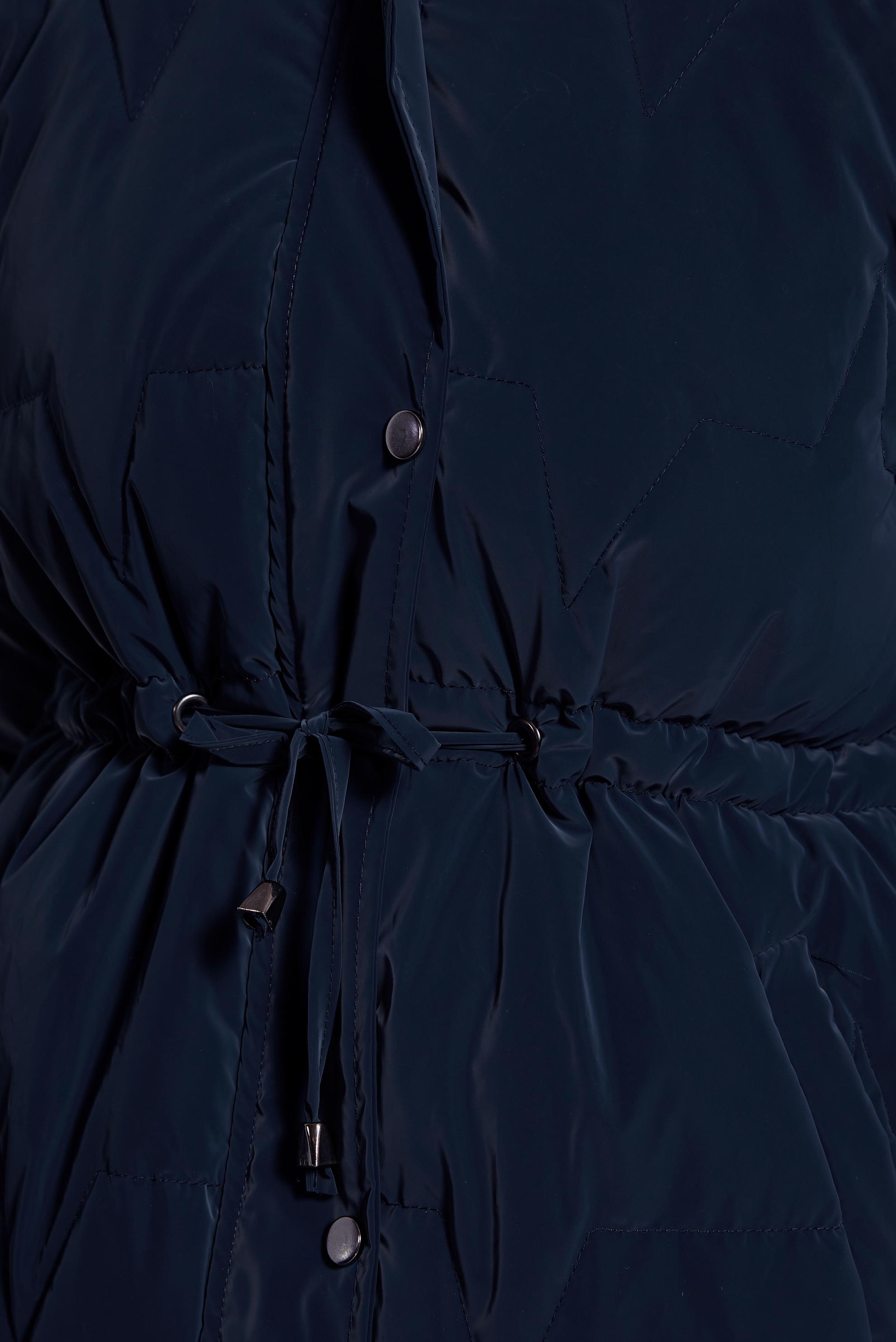 Tesettür giyim LACİVERT ÇIKARILABİLİR KAPÜŞONLU KABAN 90520