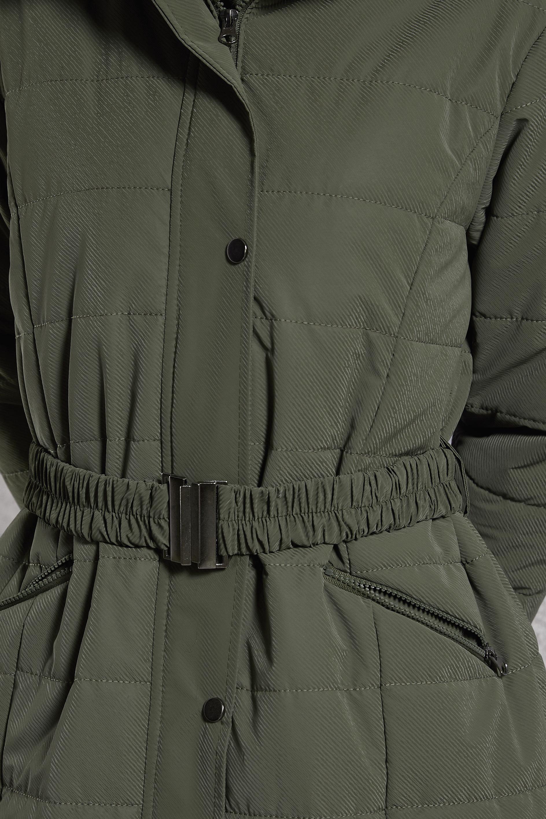 Vêtements hijab KAKI MANTEAU À CAPUCHE 90521