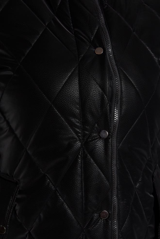 Vêtements hijab NOIR MANTEAU À CAPUCHE 90522 - ALVİNA