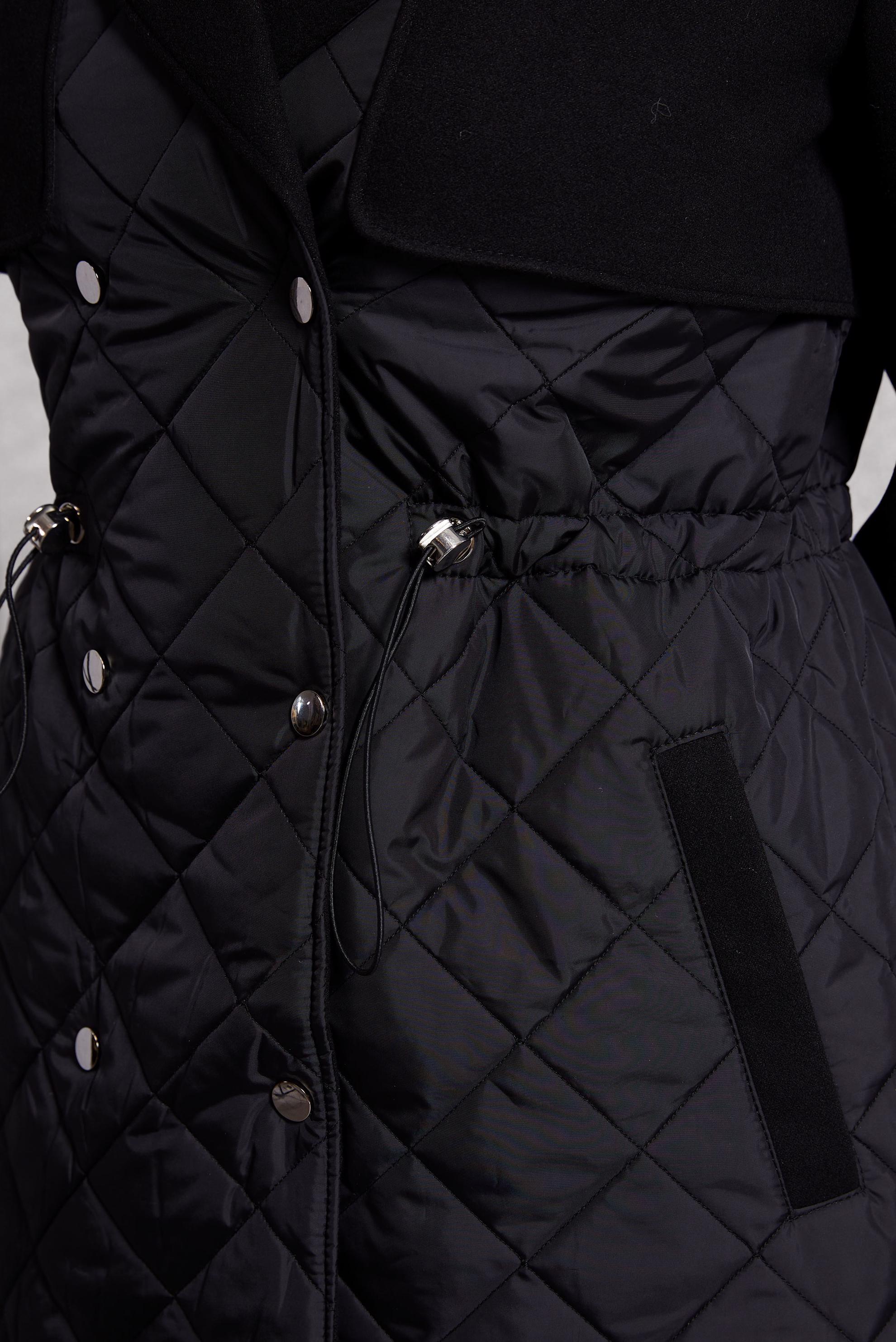 Vêtements hijab NOIR MANTEAU MATELASSÉ 90533