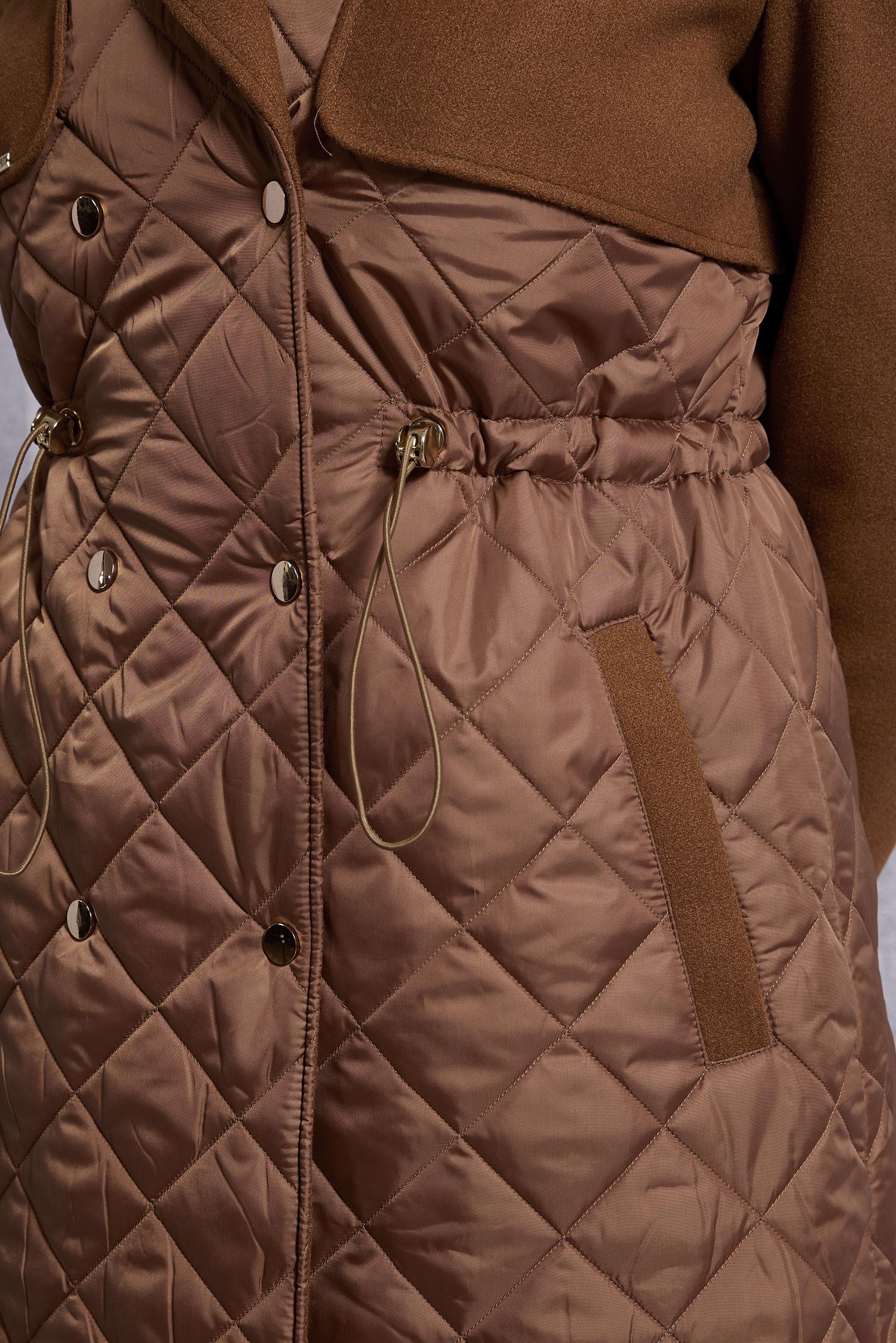 Vêtements hijab BRUN MANTEAU MATELASSÉ 90533