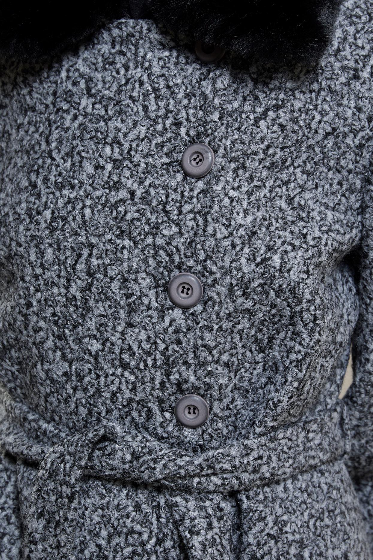 Tesettür giyim SİYAH KUŞAKLI KABAN 90536