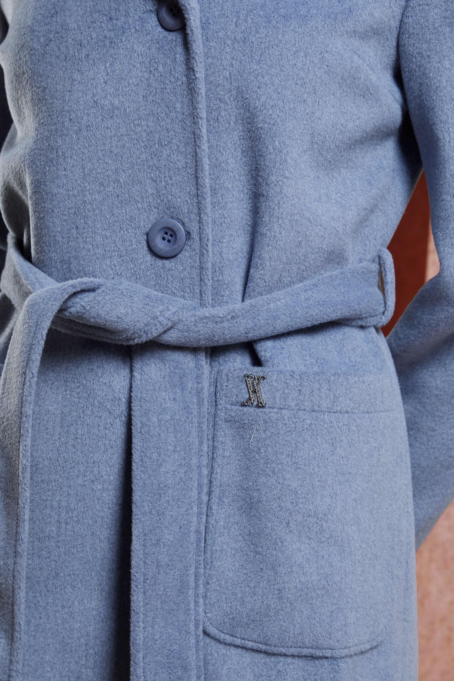 Tesettür giyim LACİVERT KUŞAKLI KAPÜŞONLU KABAN 90537