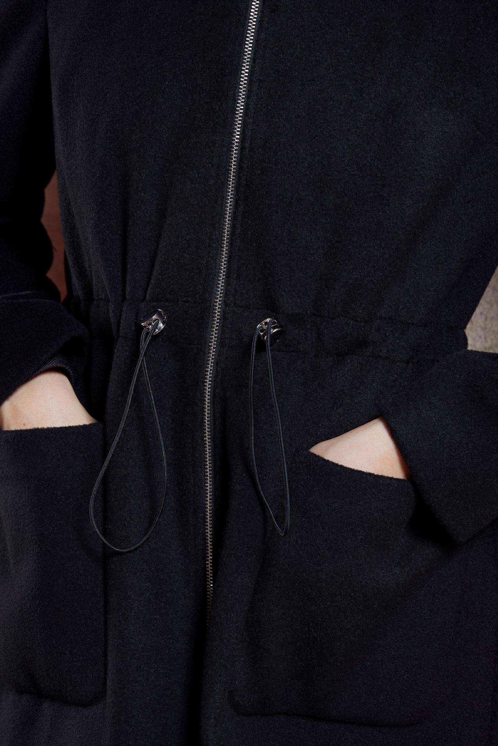 Vêtements hijab NOIR MANTEAU À CAPUCHE 90542