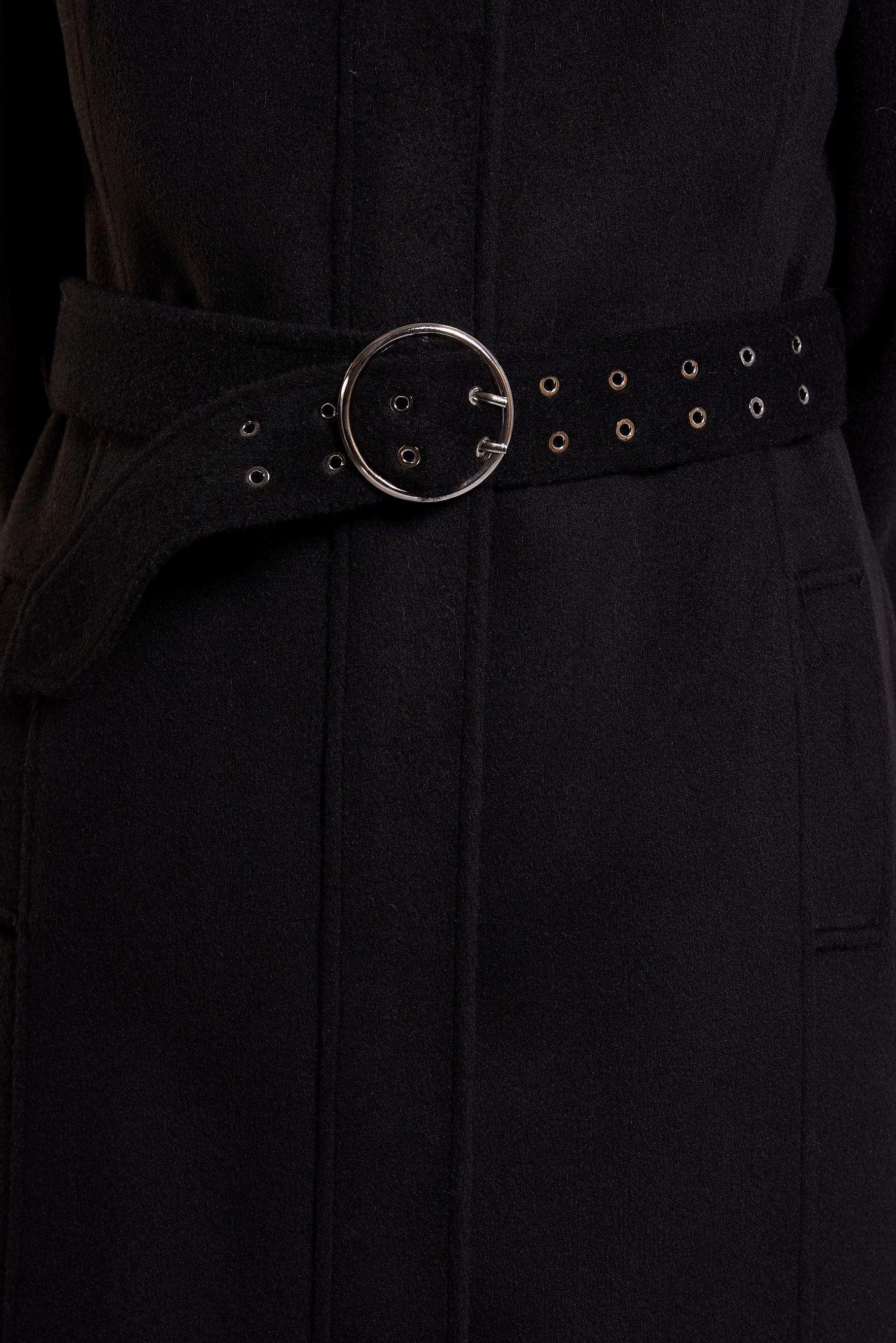 Vêtements hijab NOIR MANTEAU CEINTURÉ 90546