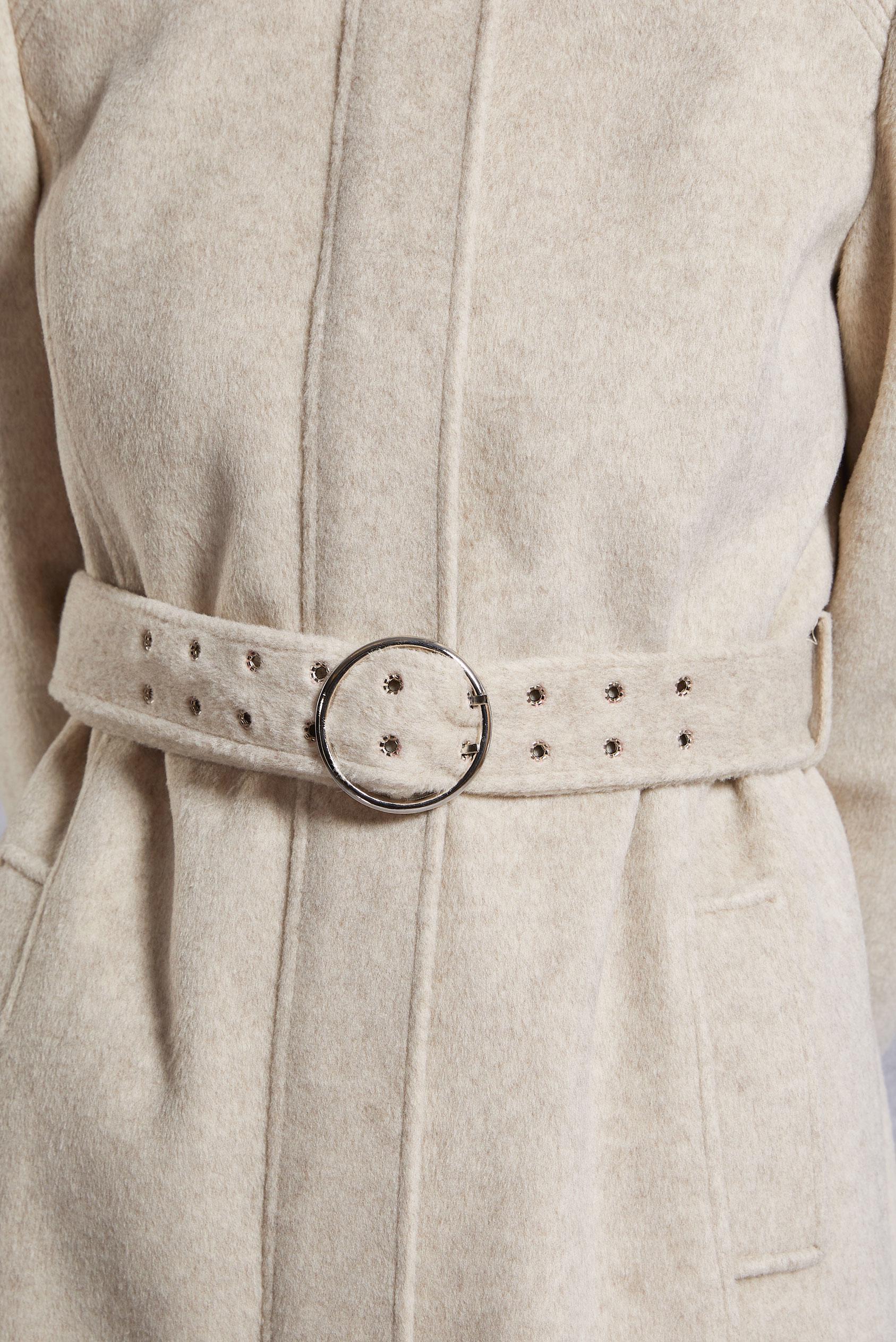 Vêtements hijab ÉCRUE MANTEAU CEINTURÉ 90546