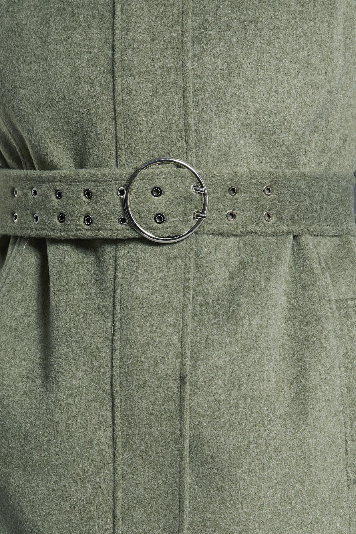 Vêtements hijab VERT MANTEAU CEINTURÉ 90546