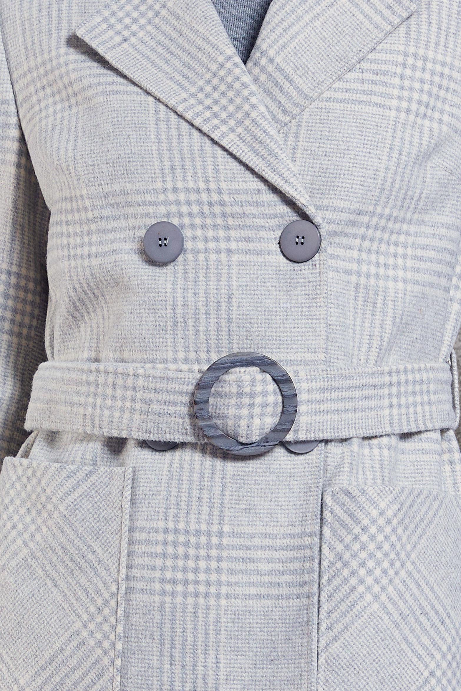 Vêtements hijab GRIS MANTEAU CEINTURÉ 90550