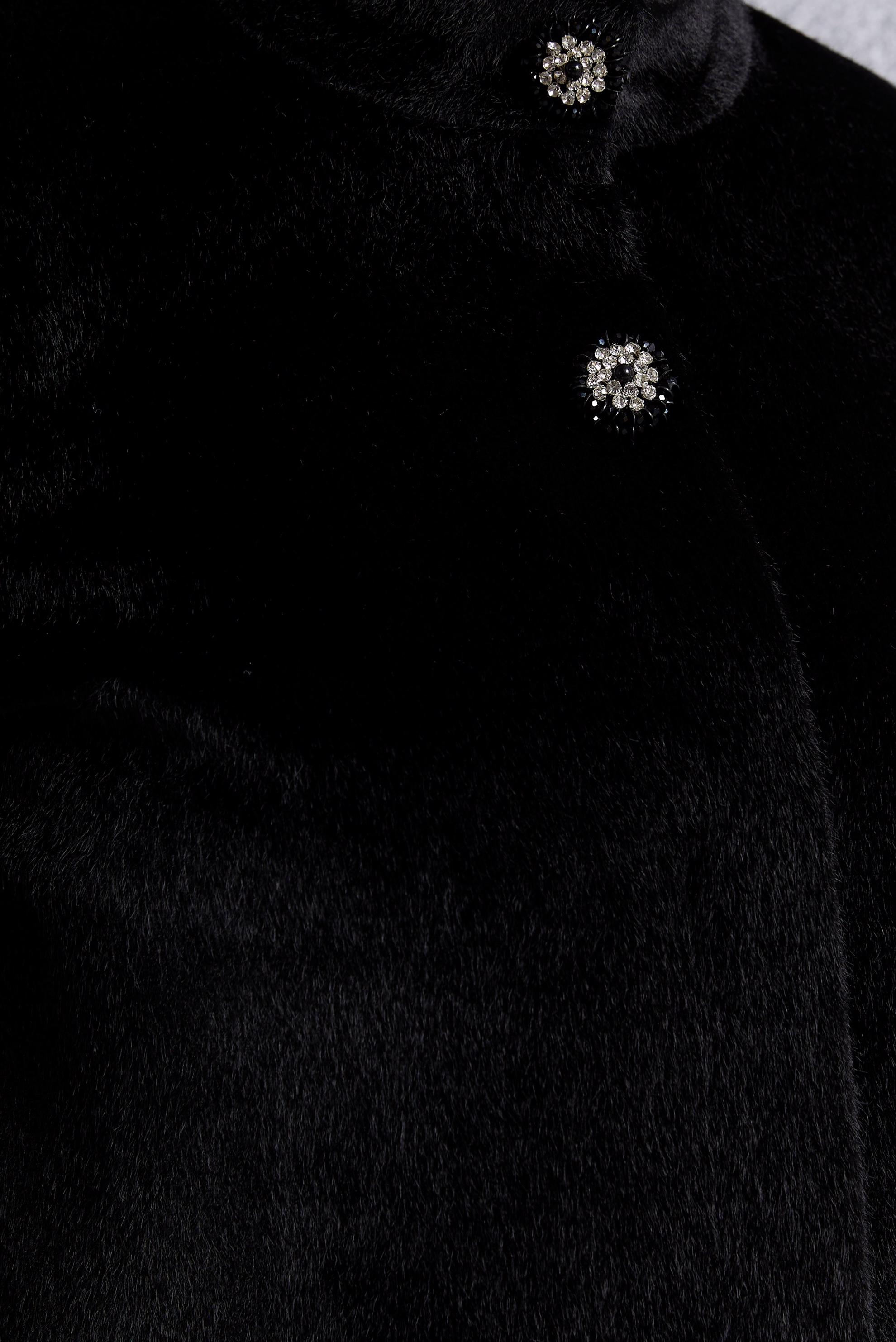 Vêtements hijab NOIR MANTEAU GRANDE TAILLE 90557