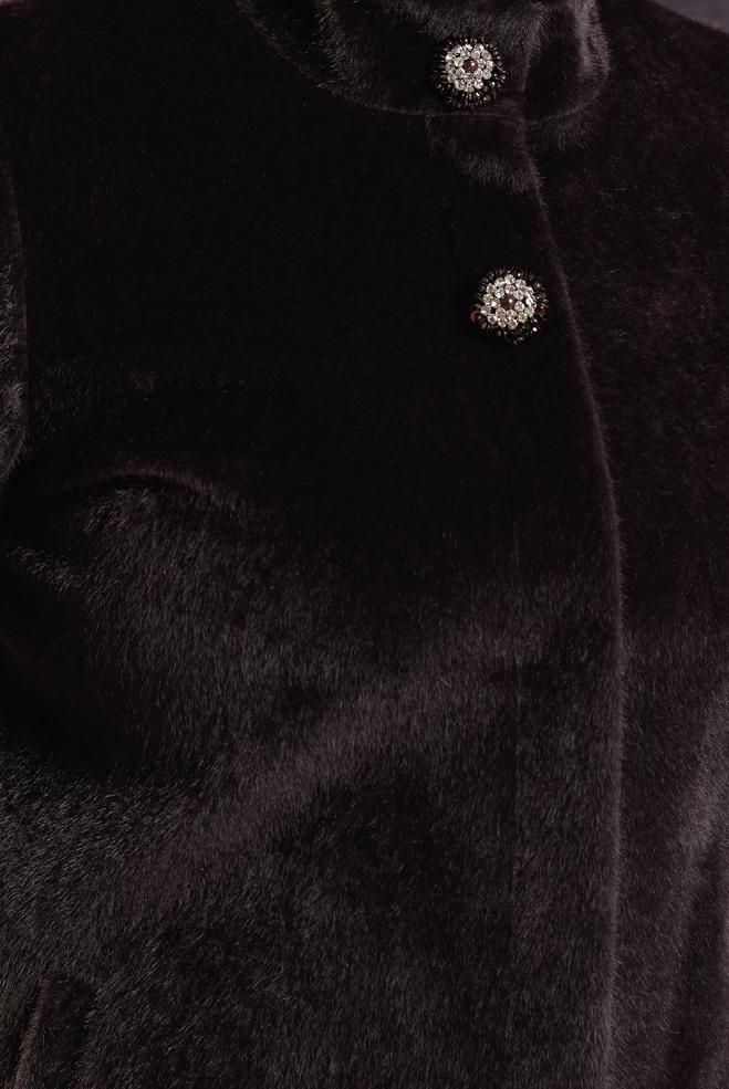 Vêtements hijab BRUN MANTEAU GRANDE TAILLE 90557 - ALVİNA