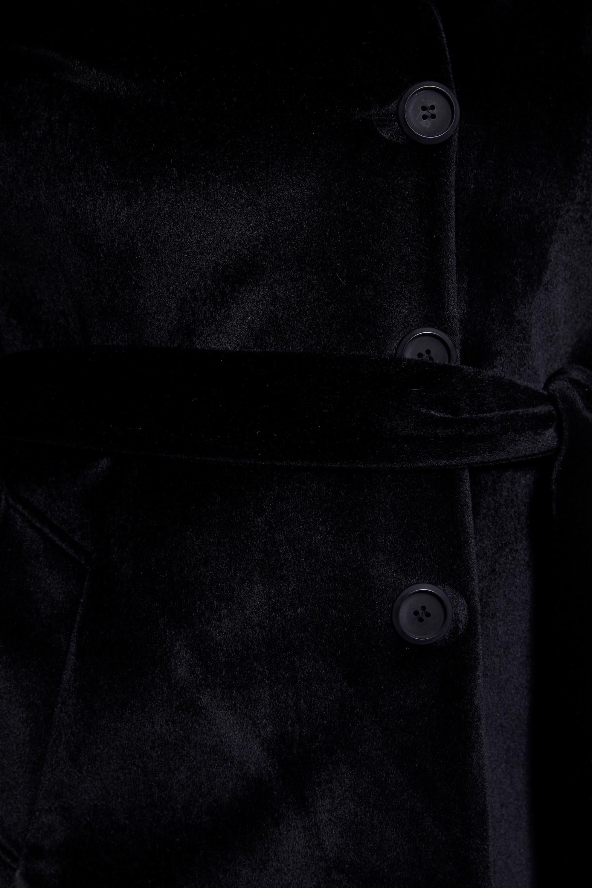 Vêtements hijab NOIR MANTEAU CEINTURÉ 90558