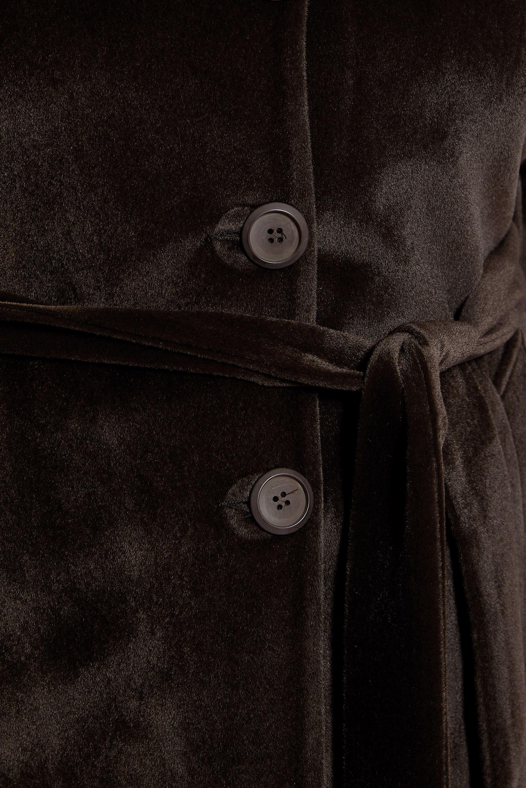 Vêtements hijab BRUN MANTEAU CEINTURÉ 90558