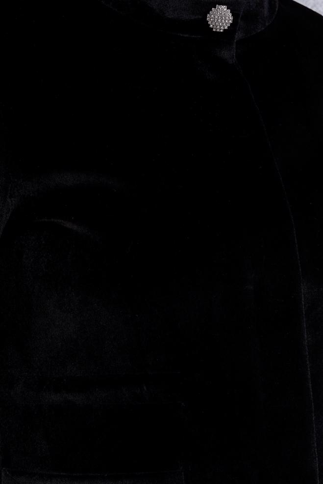 Vêtements hijab NOIR MANTEAU À COL MONTANT 90559 - ALVİNA