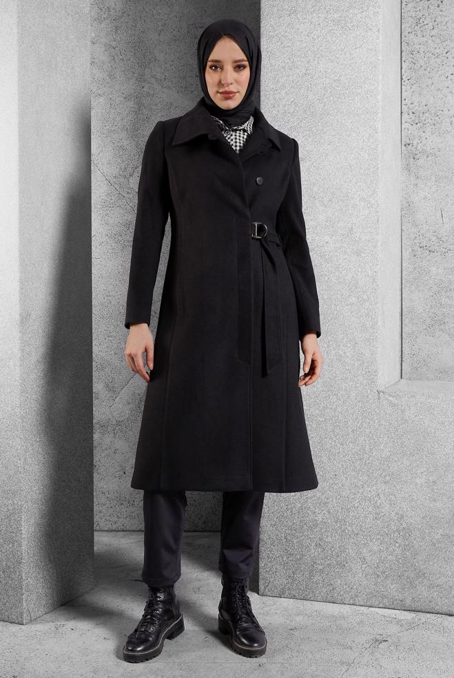 Hijab clothing  BELTED COAT 90563  - ALVİNA