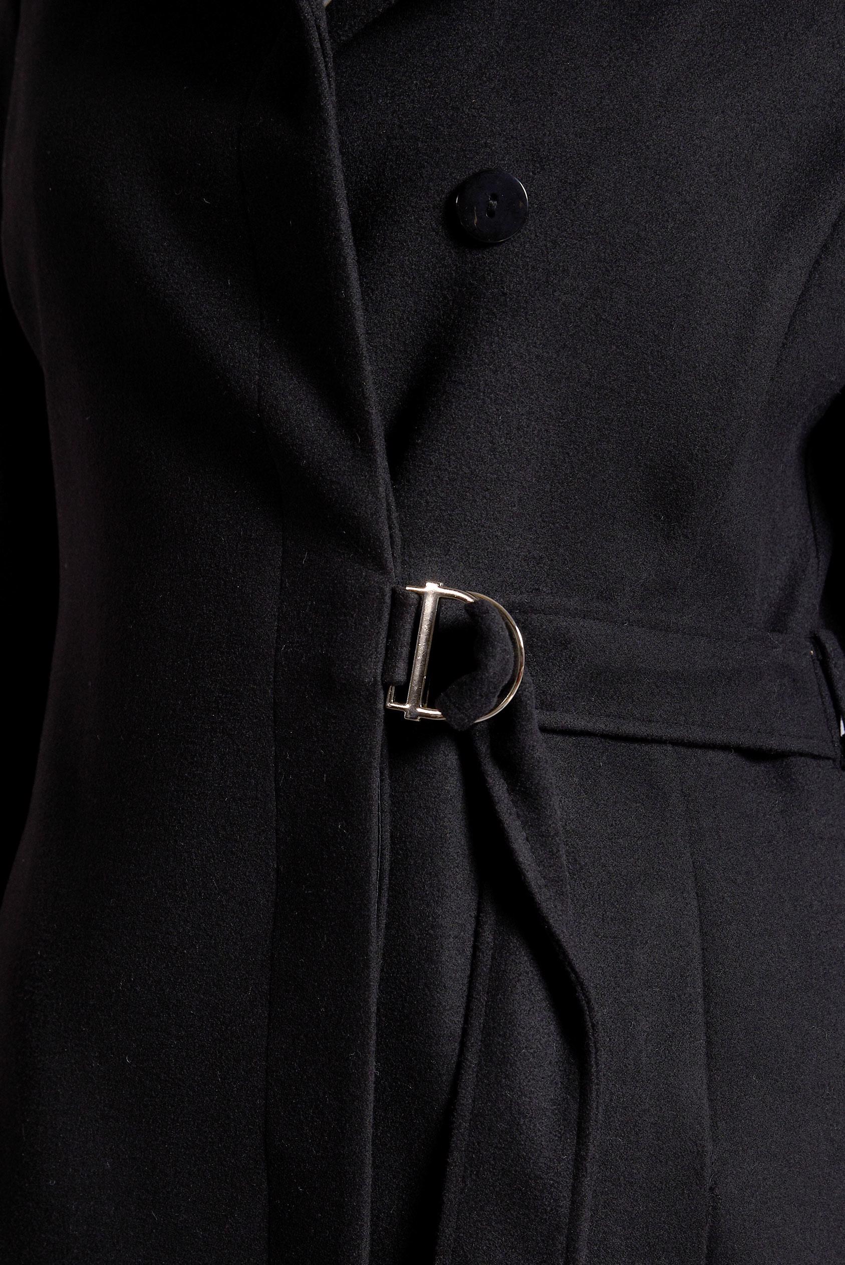 Hijab clothing BLACK BELTED COAT 90563 