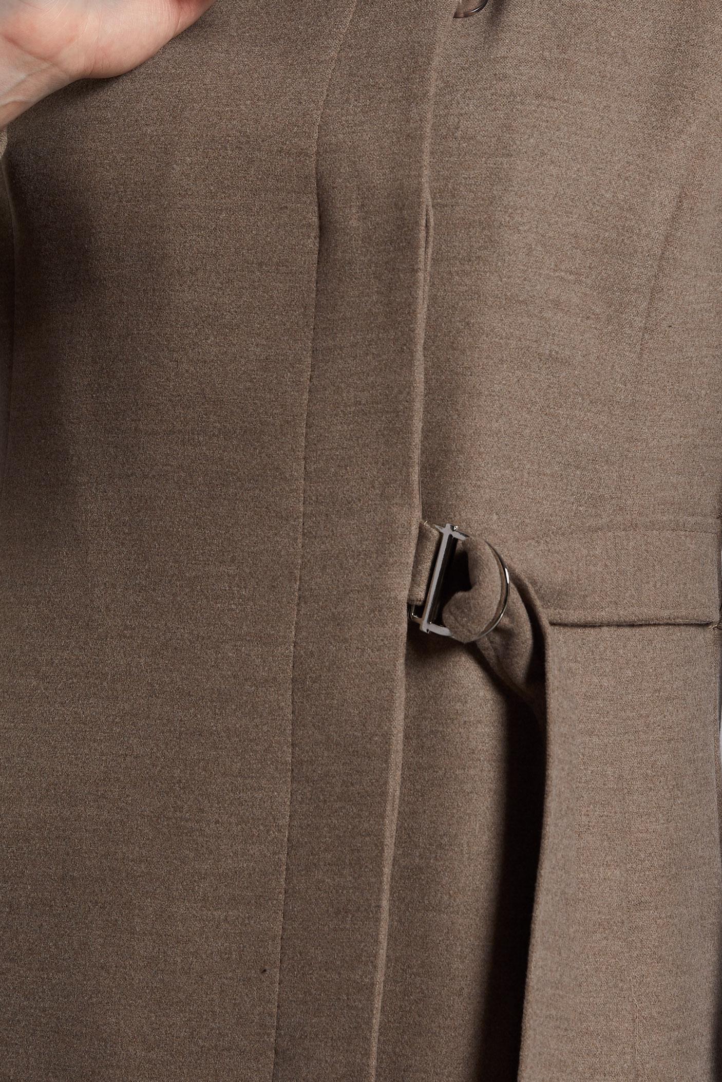 Vêtements hijab BRUN MANTEAU CEINTURÉ 90563 