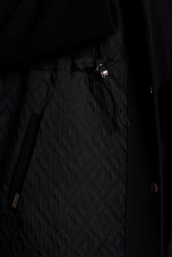 Vêtements hijab NOIR MANTEAU À CAPUCHE 90572 - ALVİNA