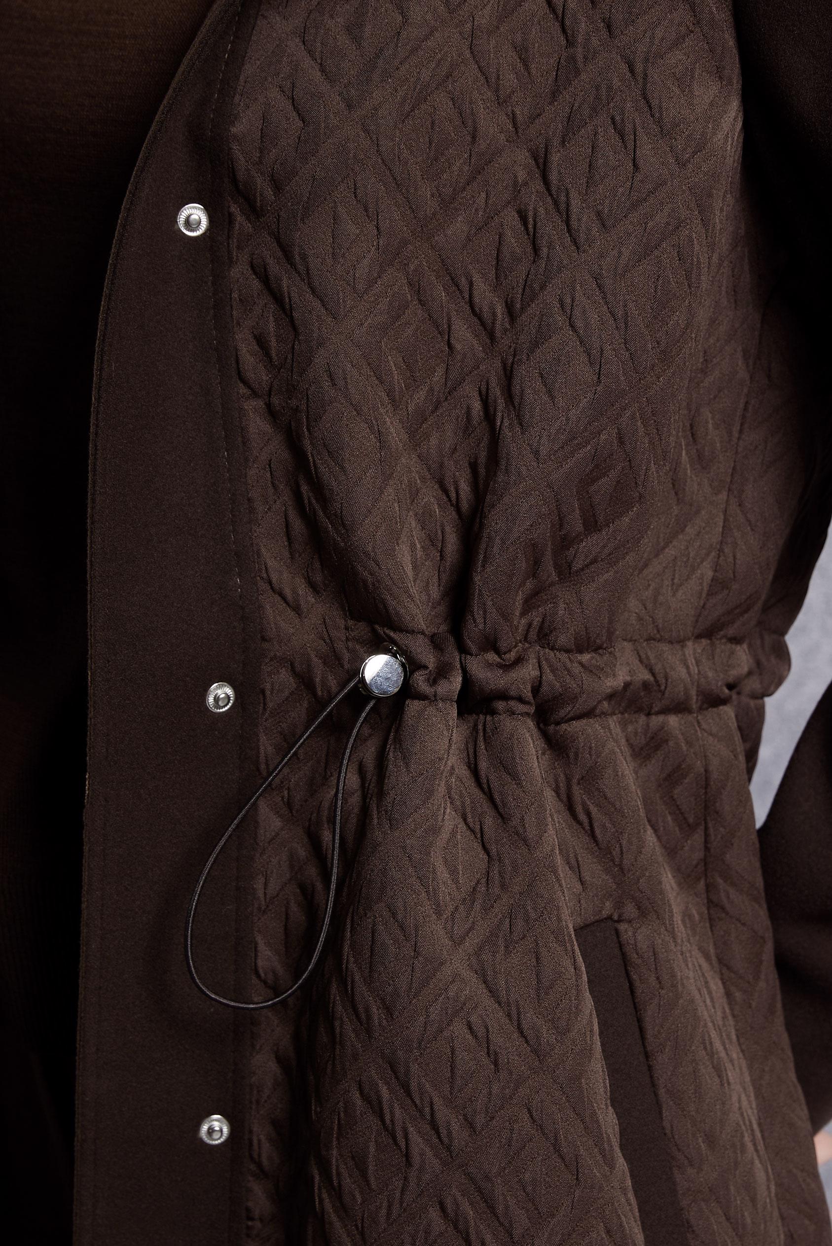 Hijab clothing BROWN HOODED COAT 90572