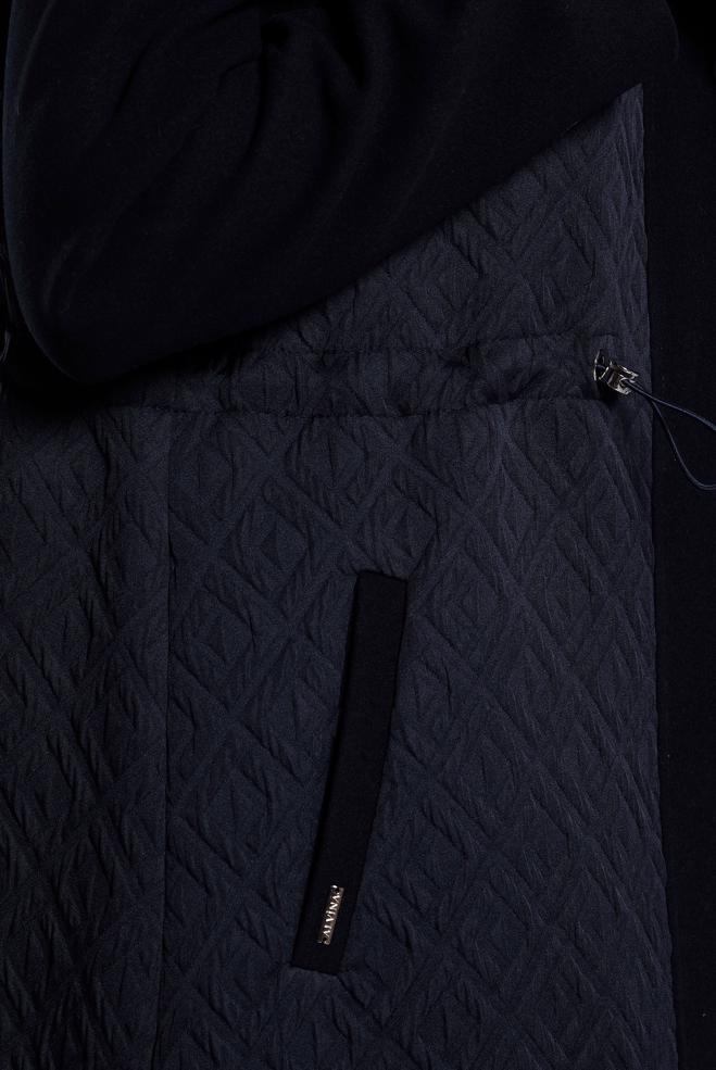 Vêtements hijab BLEU MARINE MANTEAU À CAPUCHE 90572 - ALVİNA