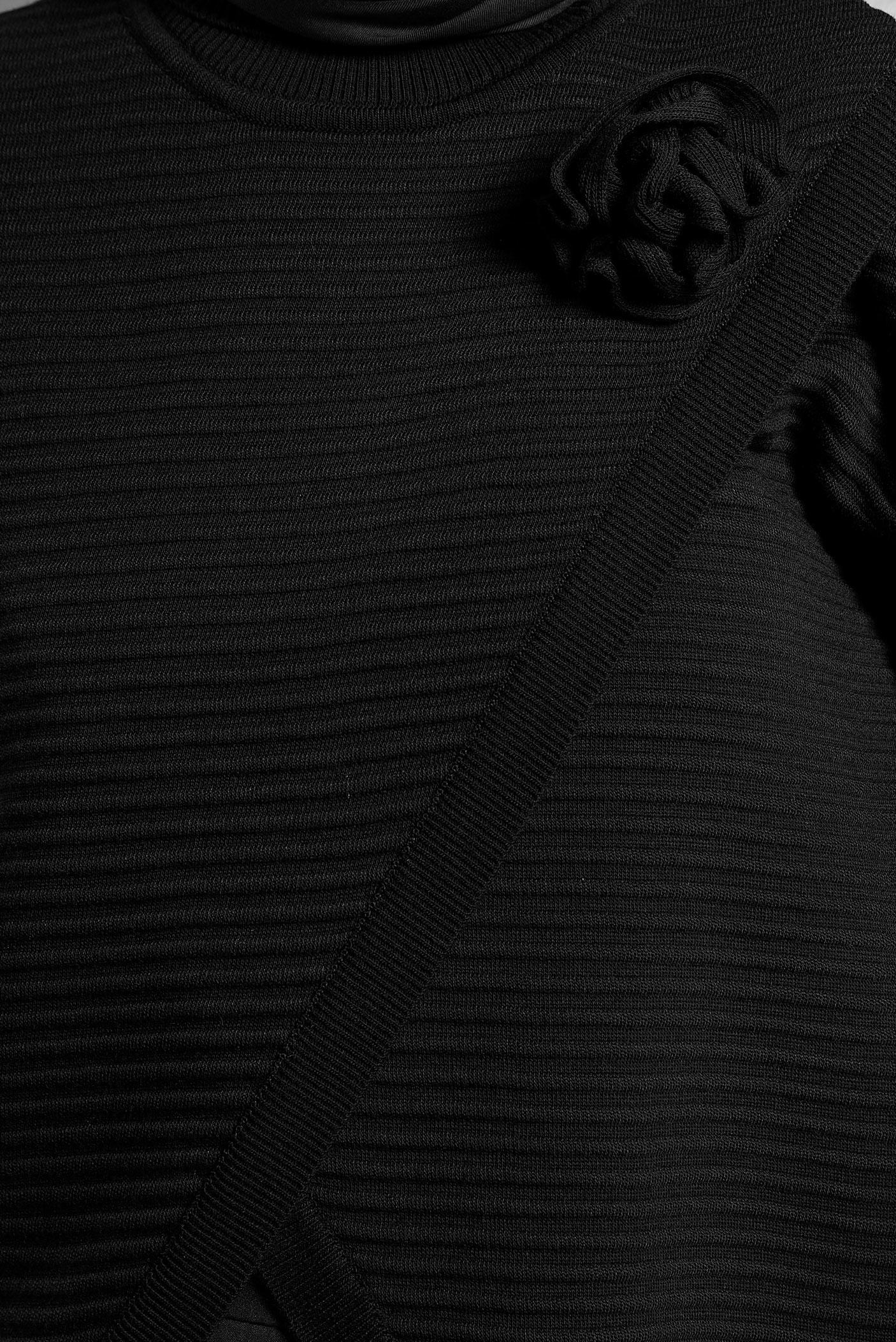 Vêtements hijab NOIR PULL EN MAILLE COUPE ASYMÉTRIQUE 44912