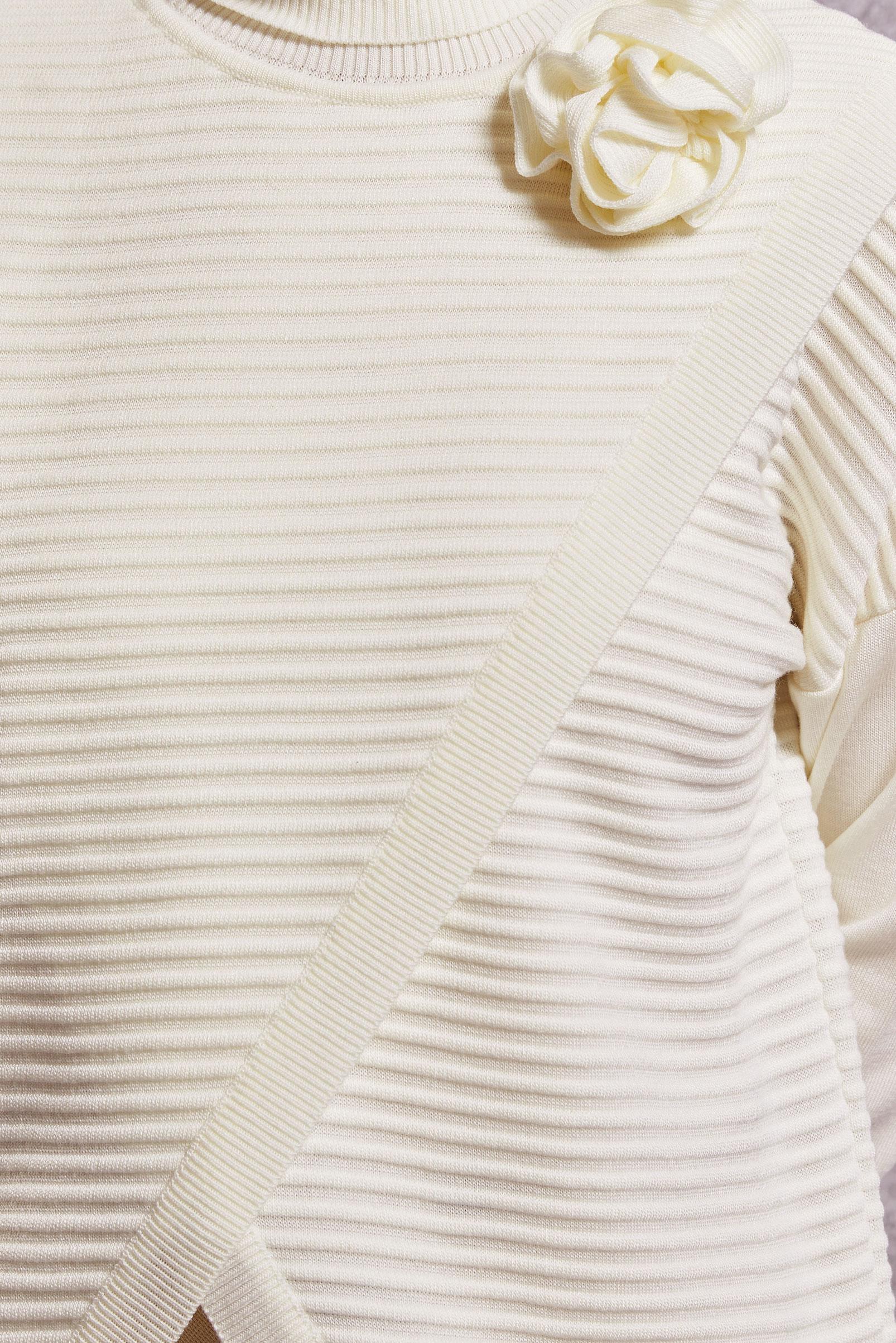 Vêtements hijab BLANC PULL EN MAILLE COUPE ASYMÉTRIQUE 44912