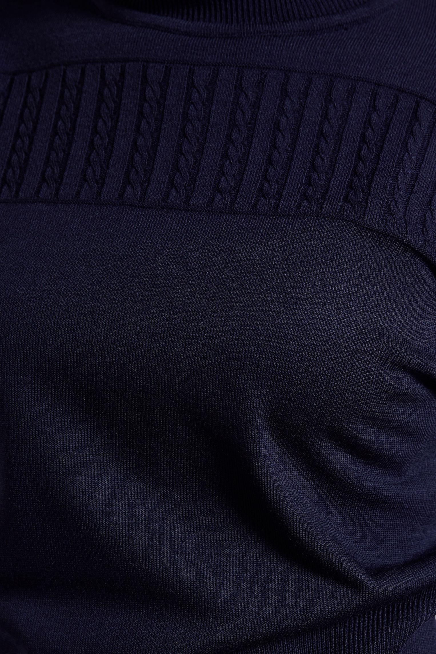 Vêtements hijab BLEU MARINE PULL EN MAILLE 45003