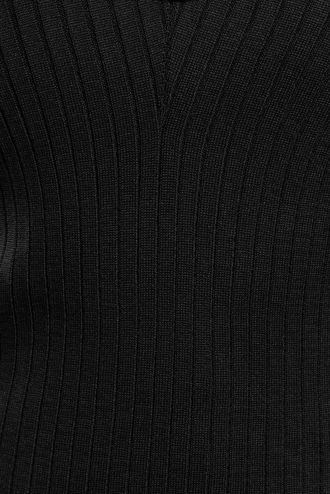 Vêtements hijab NOIR PULL EN MAILLE À COL RAS DU COU 45004 - ALVİNA