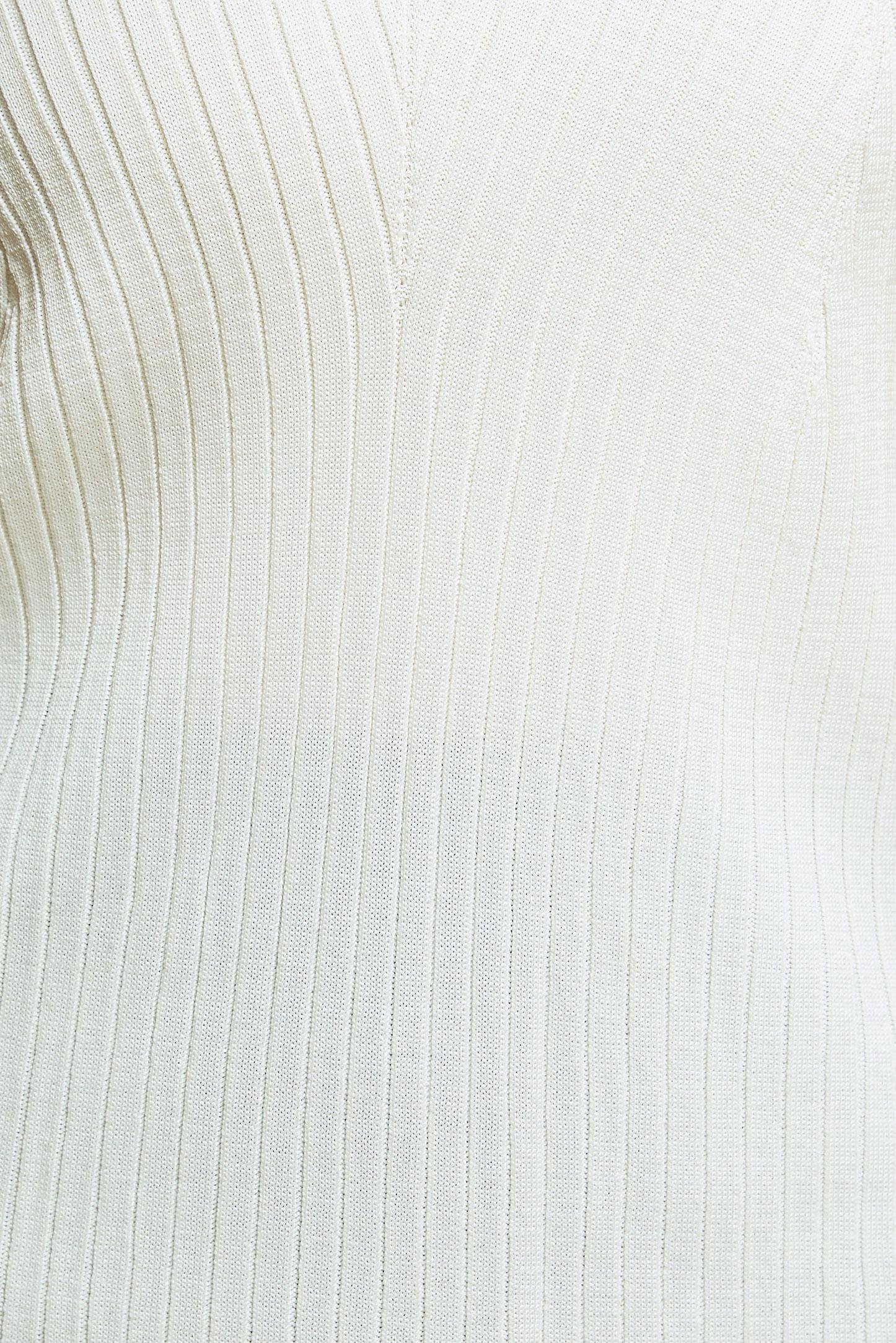 Tesettür giyim BEYAZ BİSİKLET YAKA TRİKO KAZAK 45004