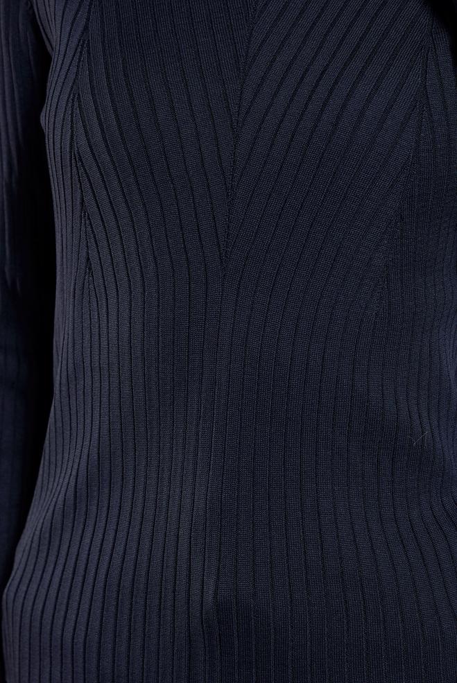 Tesettür giyim LACİVERT BİSİKLET YAKA TRİKO KAZAK 45004 - ALVİNA