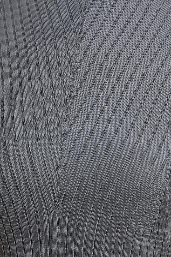 Tesettür giyim GRİ BİSİKLET YAKA TRİKO KAZAK 45004 - ALVİNA