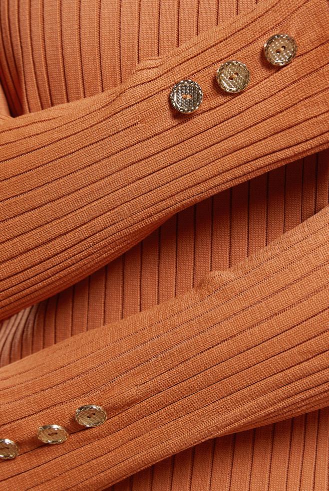 Vêtements hijab ORANGE PULL EN MAILLE 45005 - ALVİNA