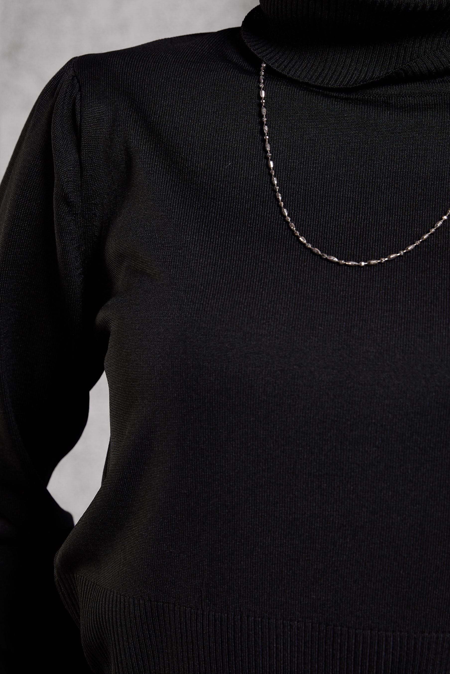 Tesettür giyim SİYAH TRİKO KAZAK 45006