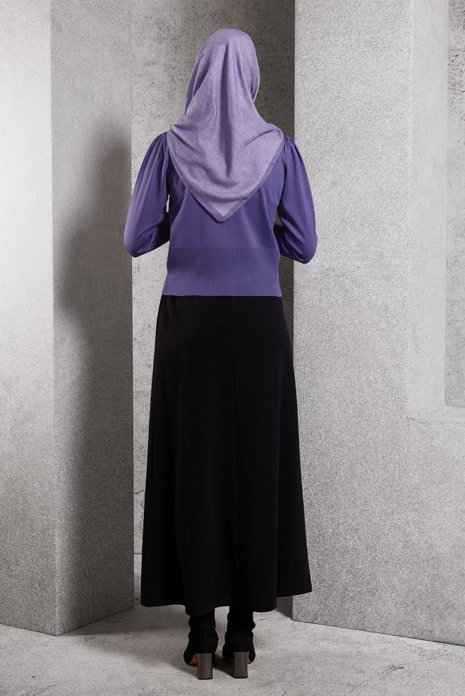 Tesettür giyim MOR TRİKO KAZAK 45006 - ALVİNA