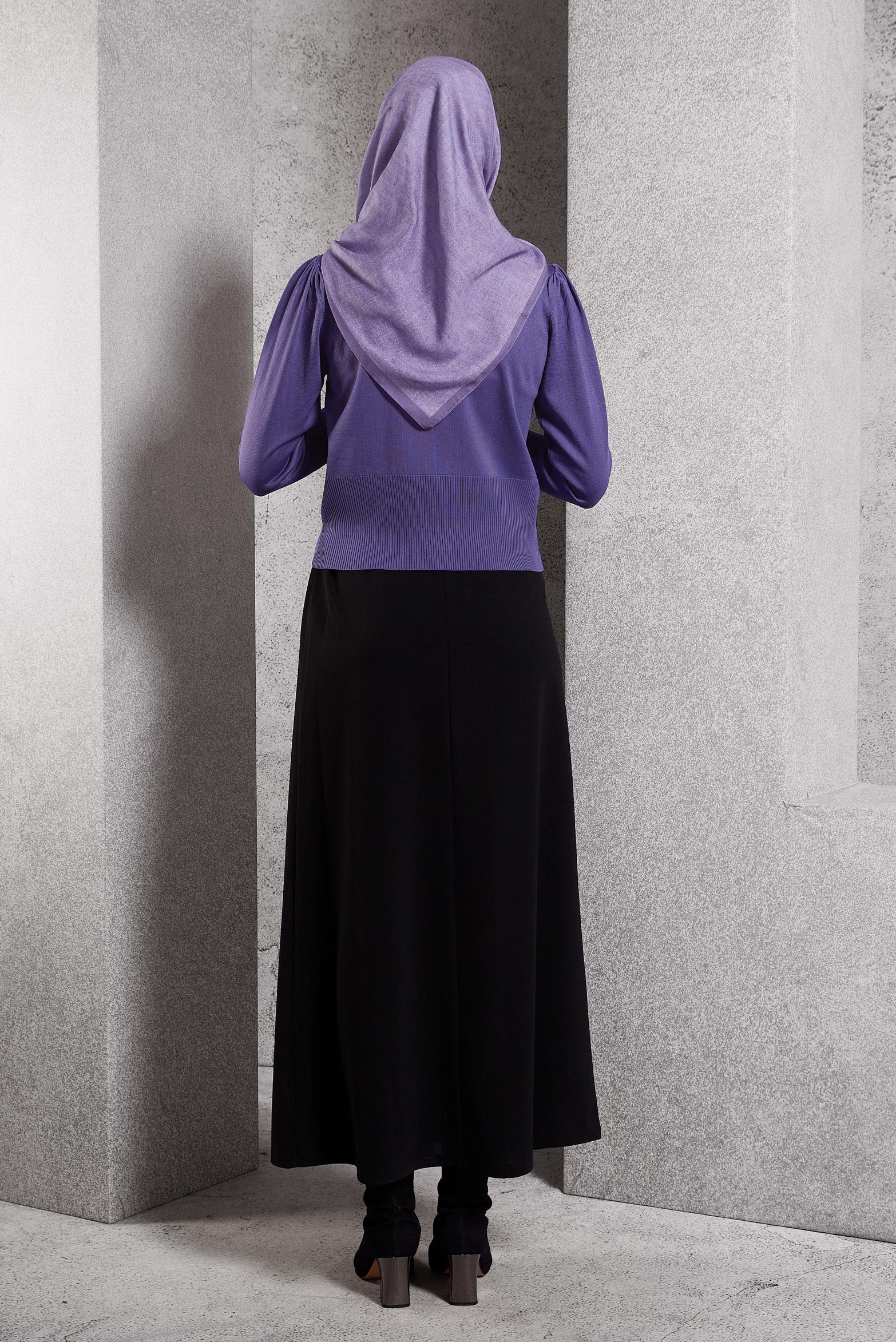 Tesettür giyim MOR TRİKO KAZAK 45006