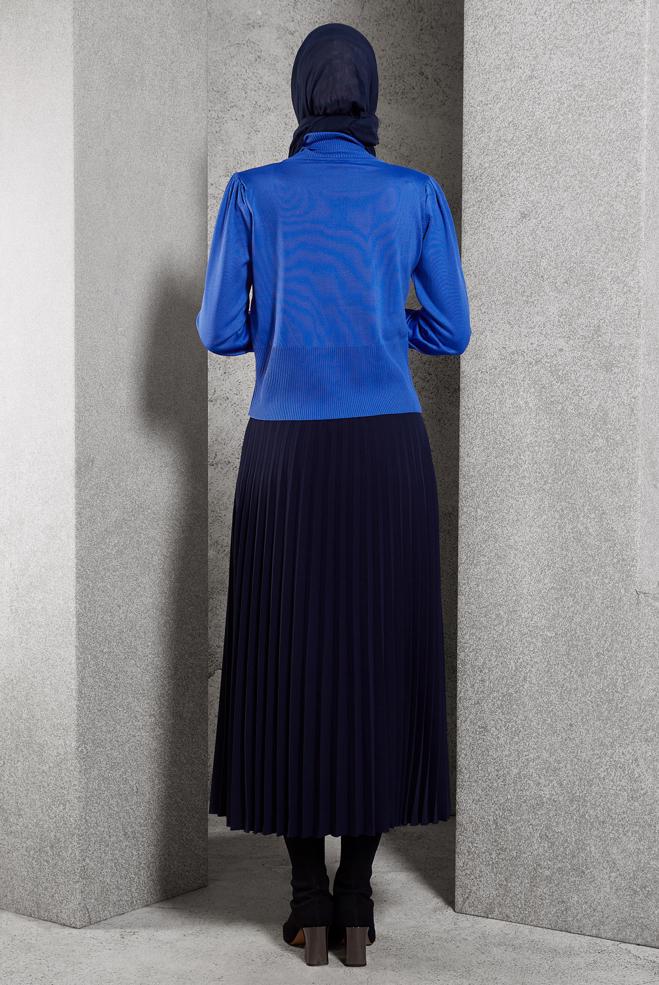 Tesettür giyim LACİVERT TRİKO KAZAK 45006 - ALVİNA