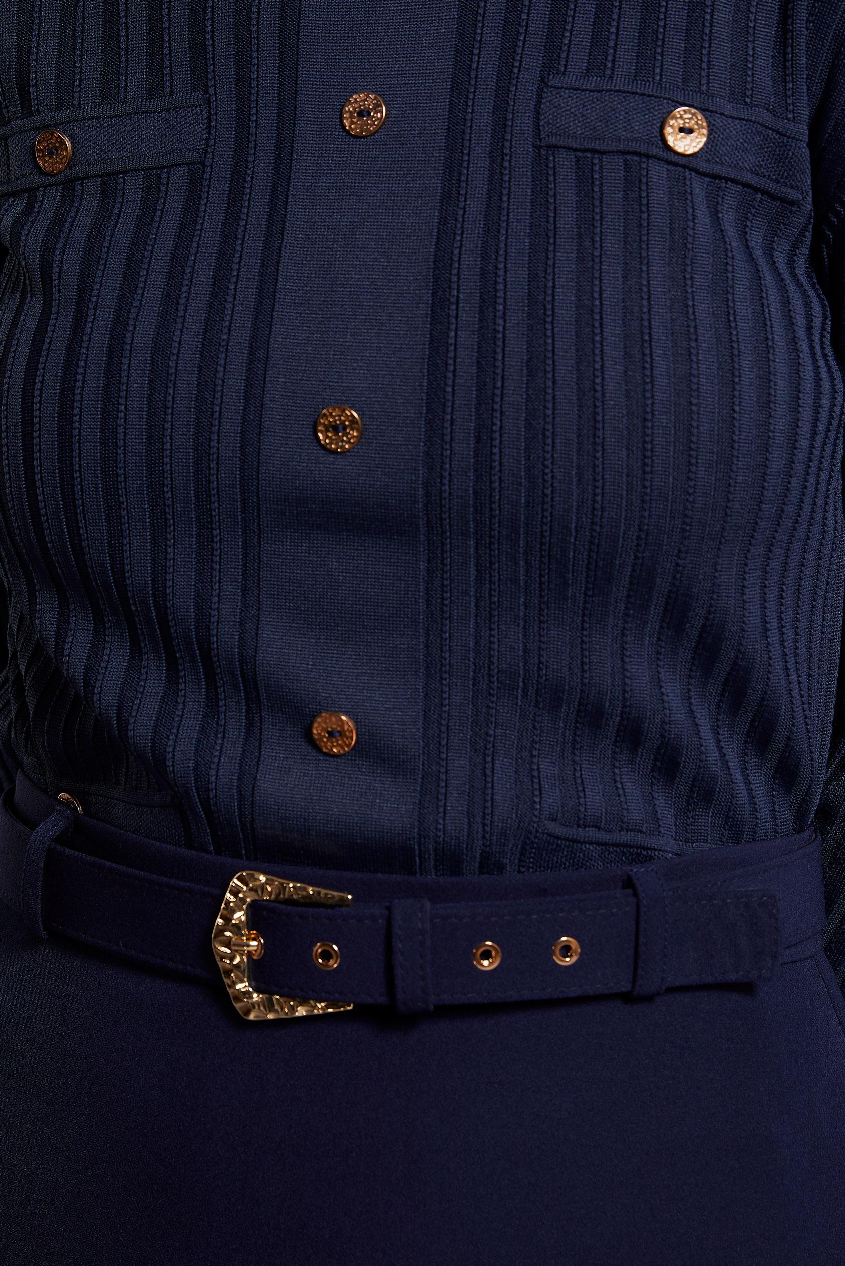 Vêtements hijab BLEU MARINE PULL EN MAILLE 45007