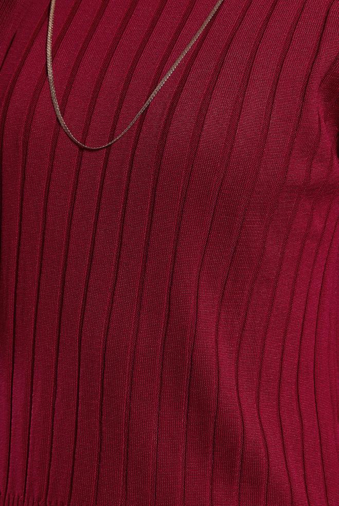 Vêtements hijab ROUGE PULL EN MAILLE DROIT 45009 - ALVİNA