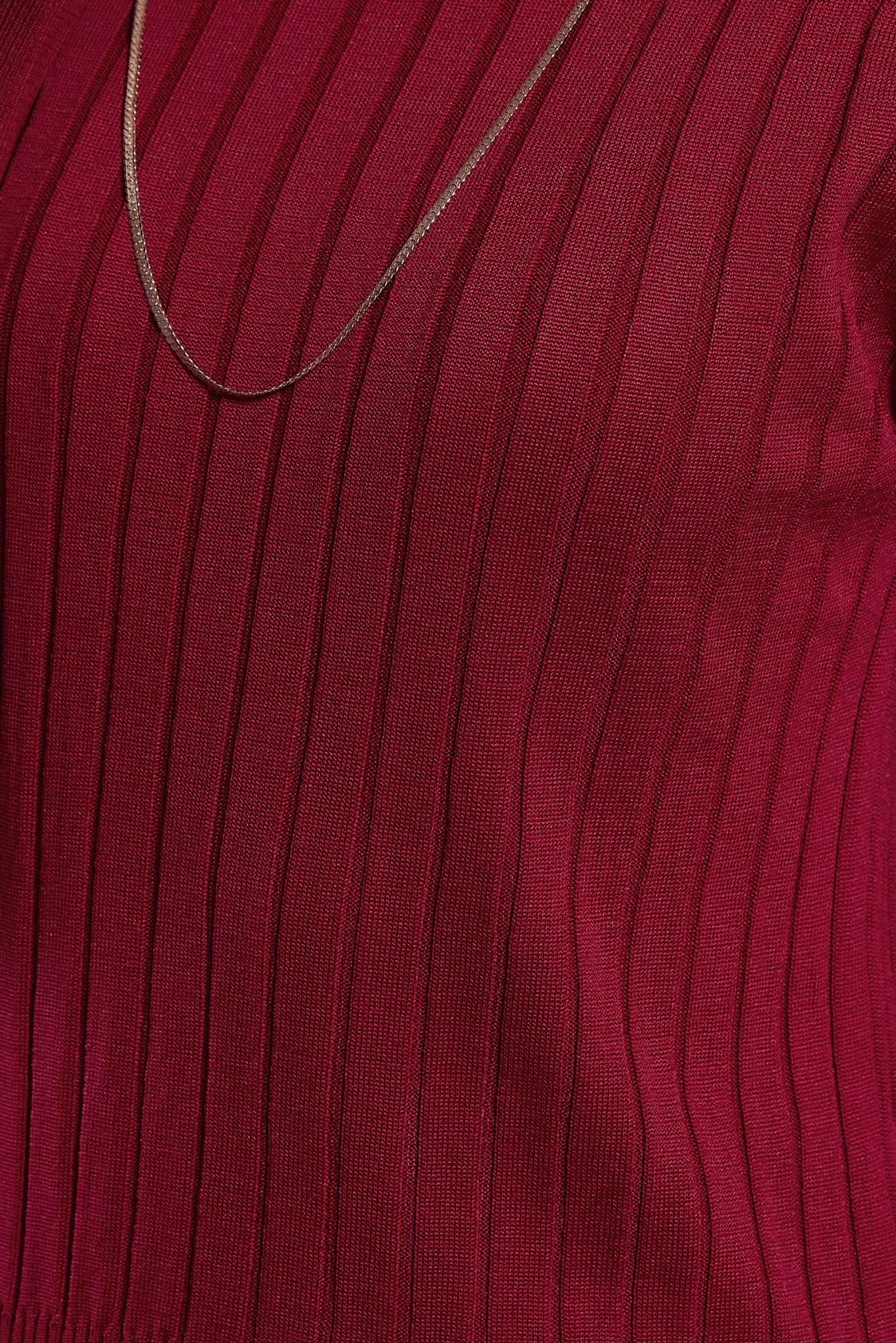 Vêtements hijab ROUGE PULL EN MAILLE DROIT 45009