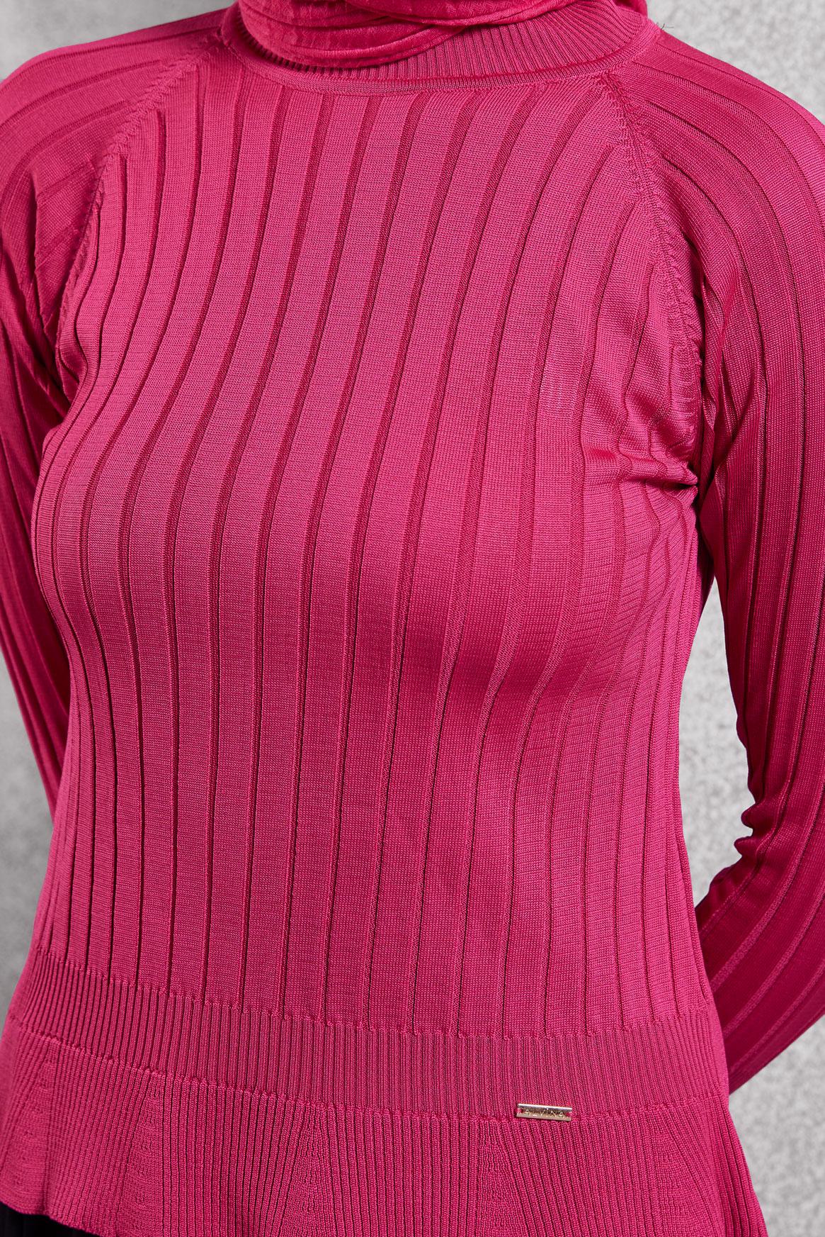 Vêtements hijab FUCHSIA PULL EN MAILLE DROIT 45009